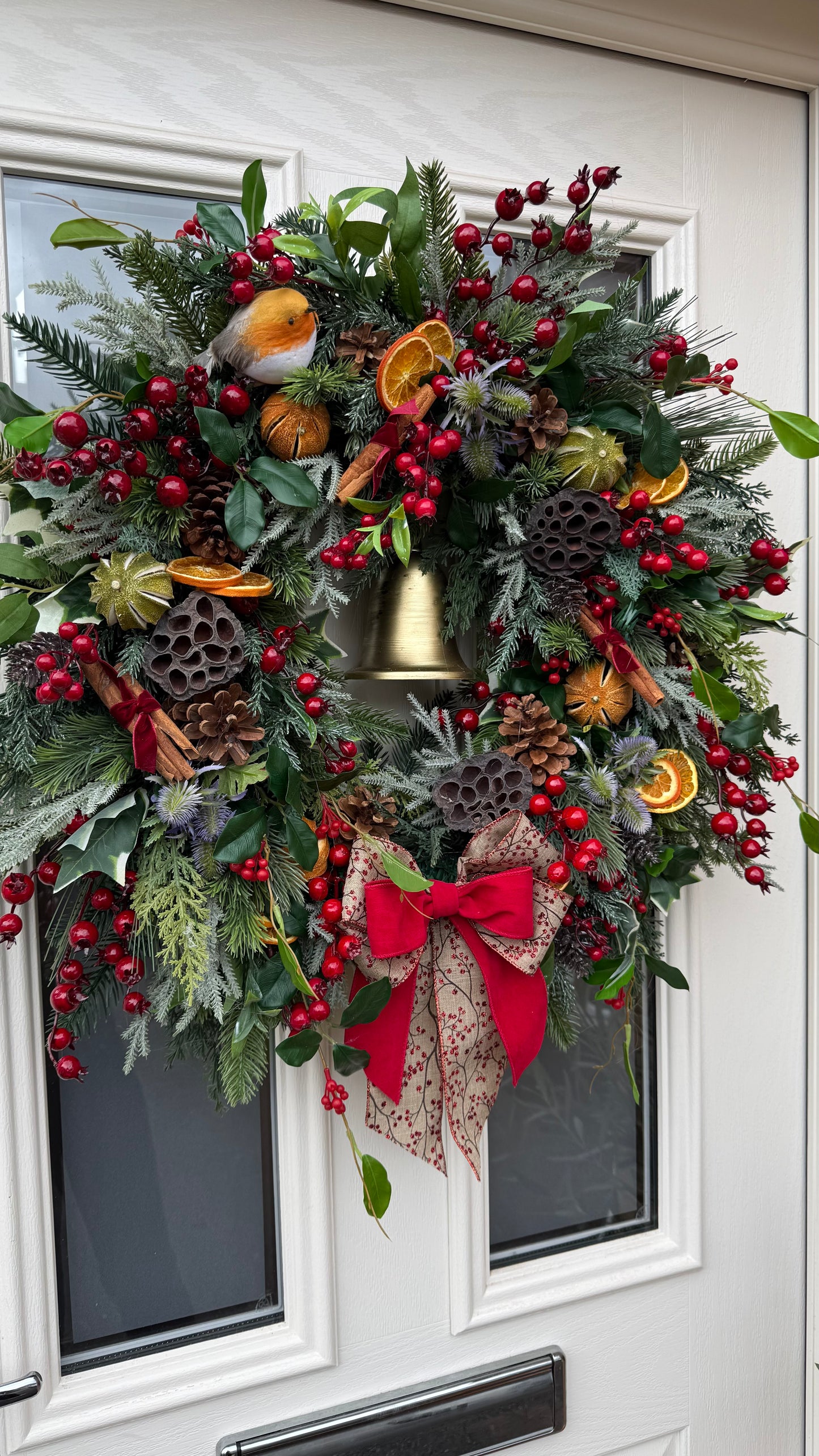 Luxury traditional Christmas wreath