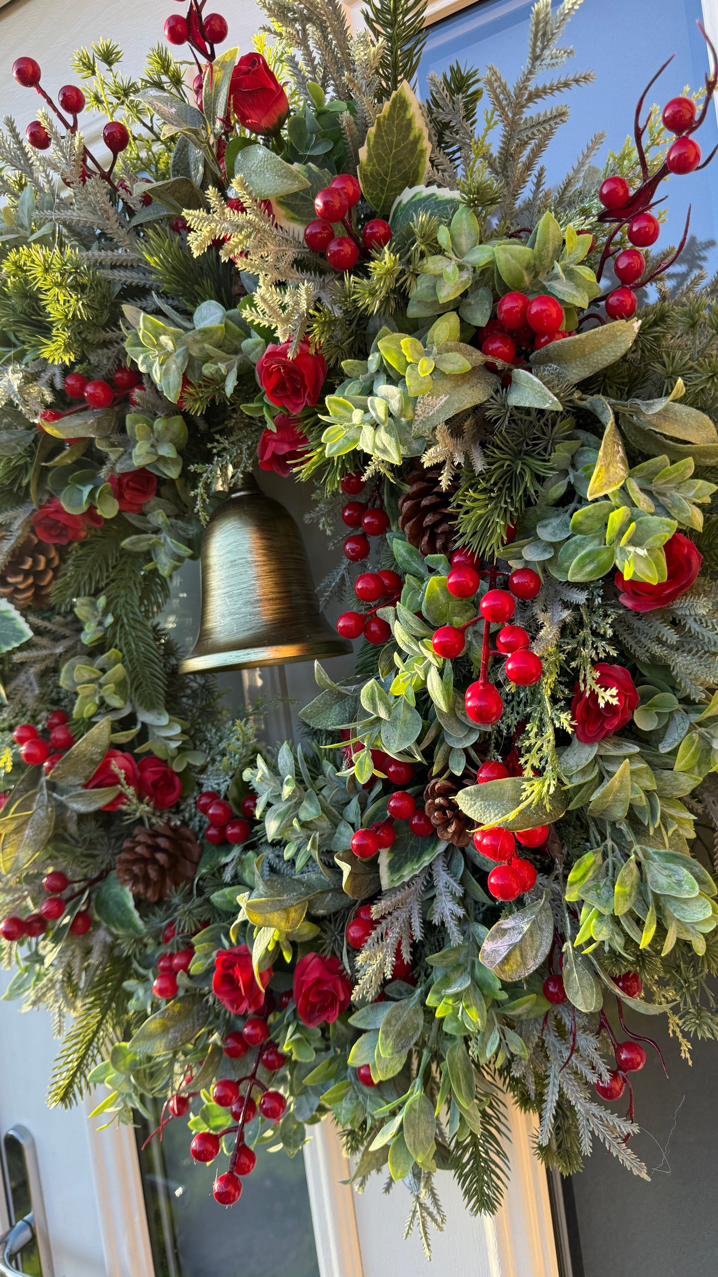 Red berry bell wreath (new and improved)