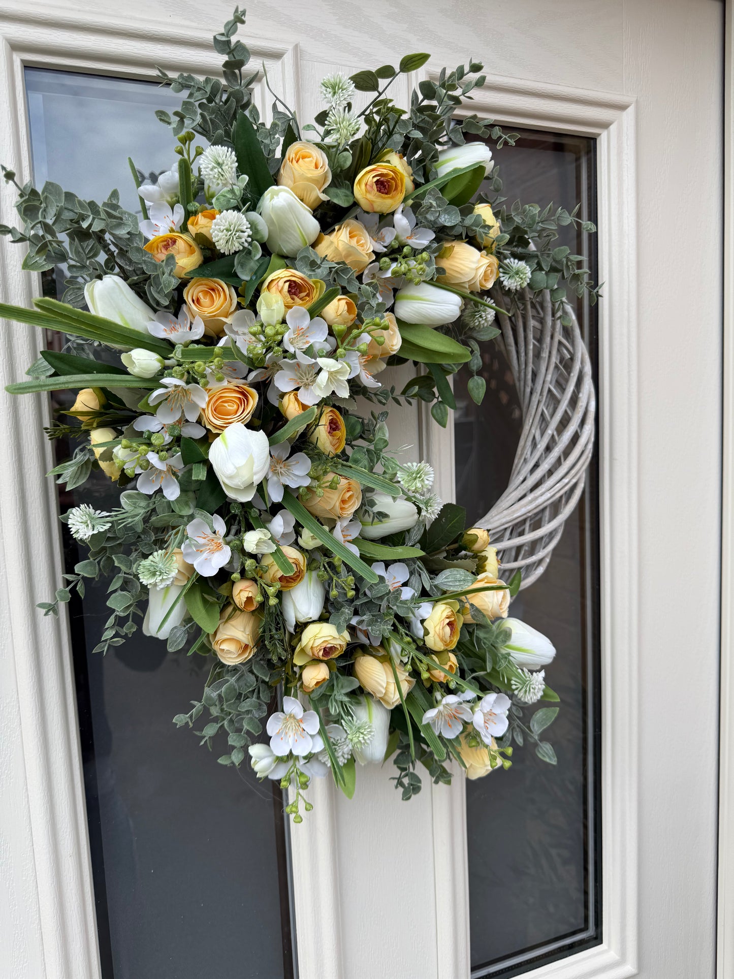 Tulip and Freesia signature wreath