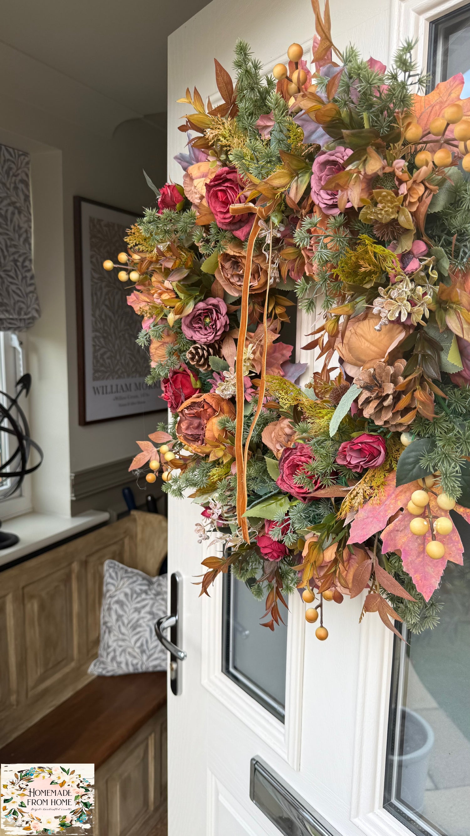Rustic autumn wreath – HOMEMADE FROM HOME