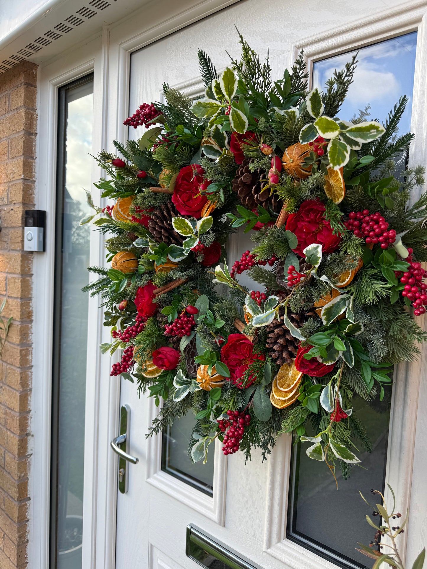 Rosehip and orange Christmas wreath (made to order)