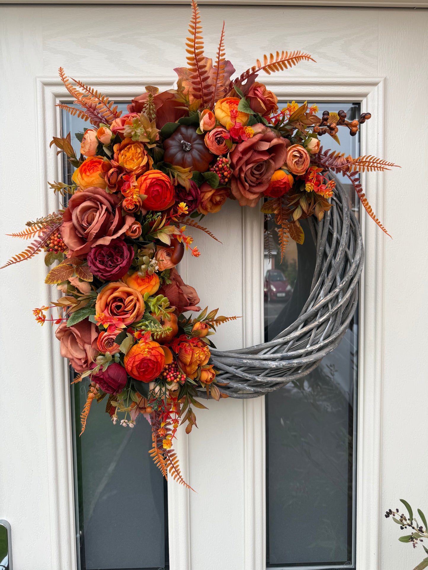 Marigold signature autumn wreath