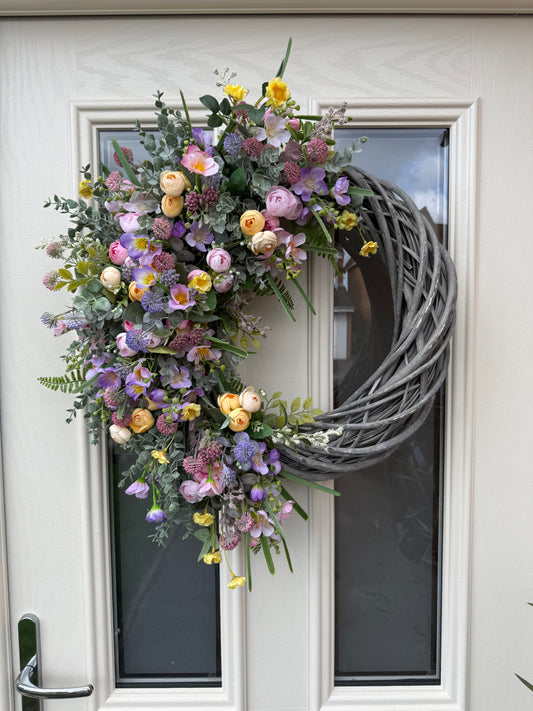 Springtime bouquet signature wreath