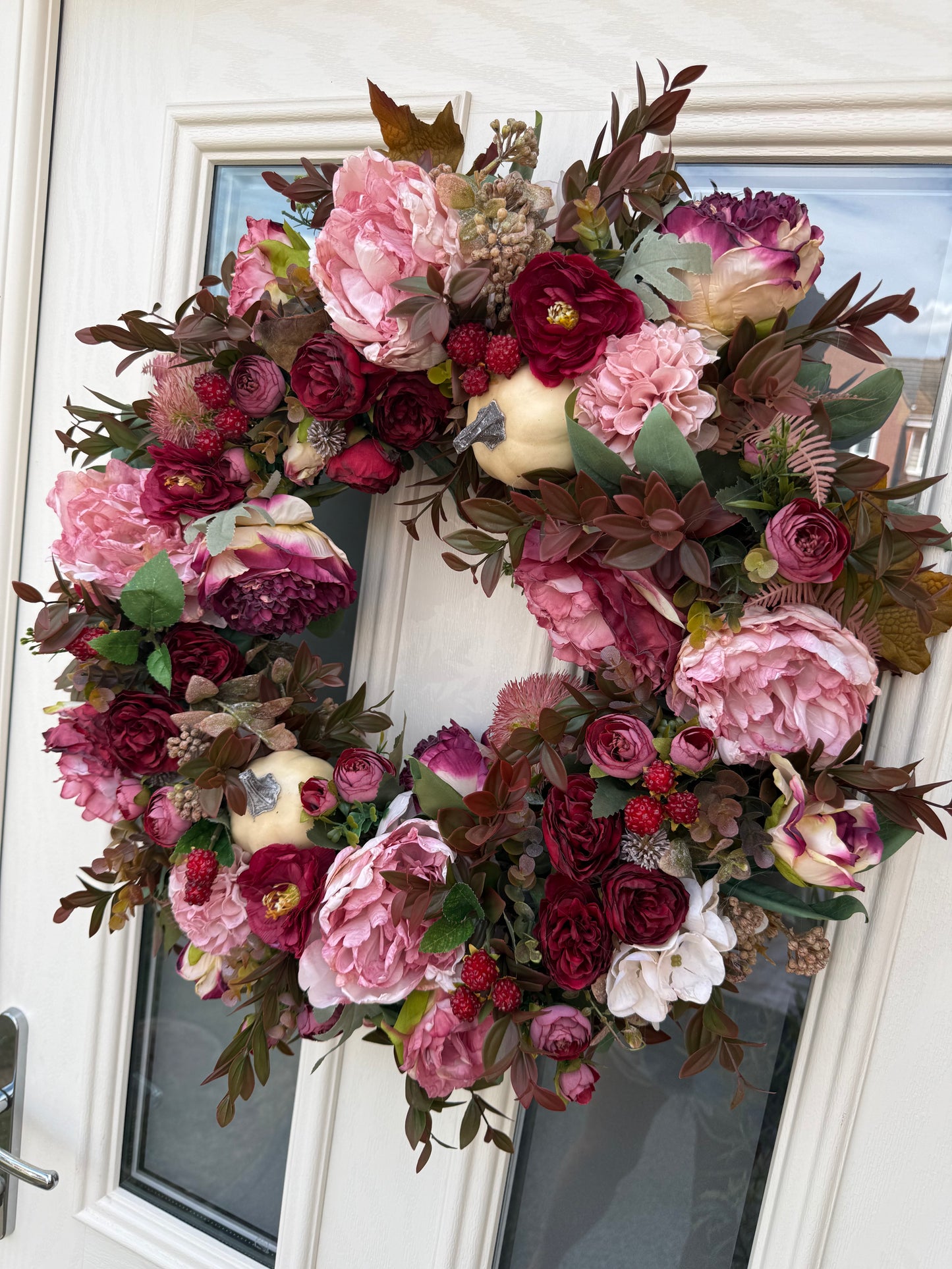 Damson autumn wreath