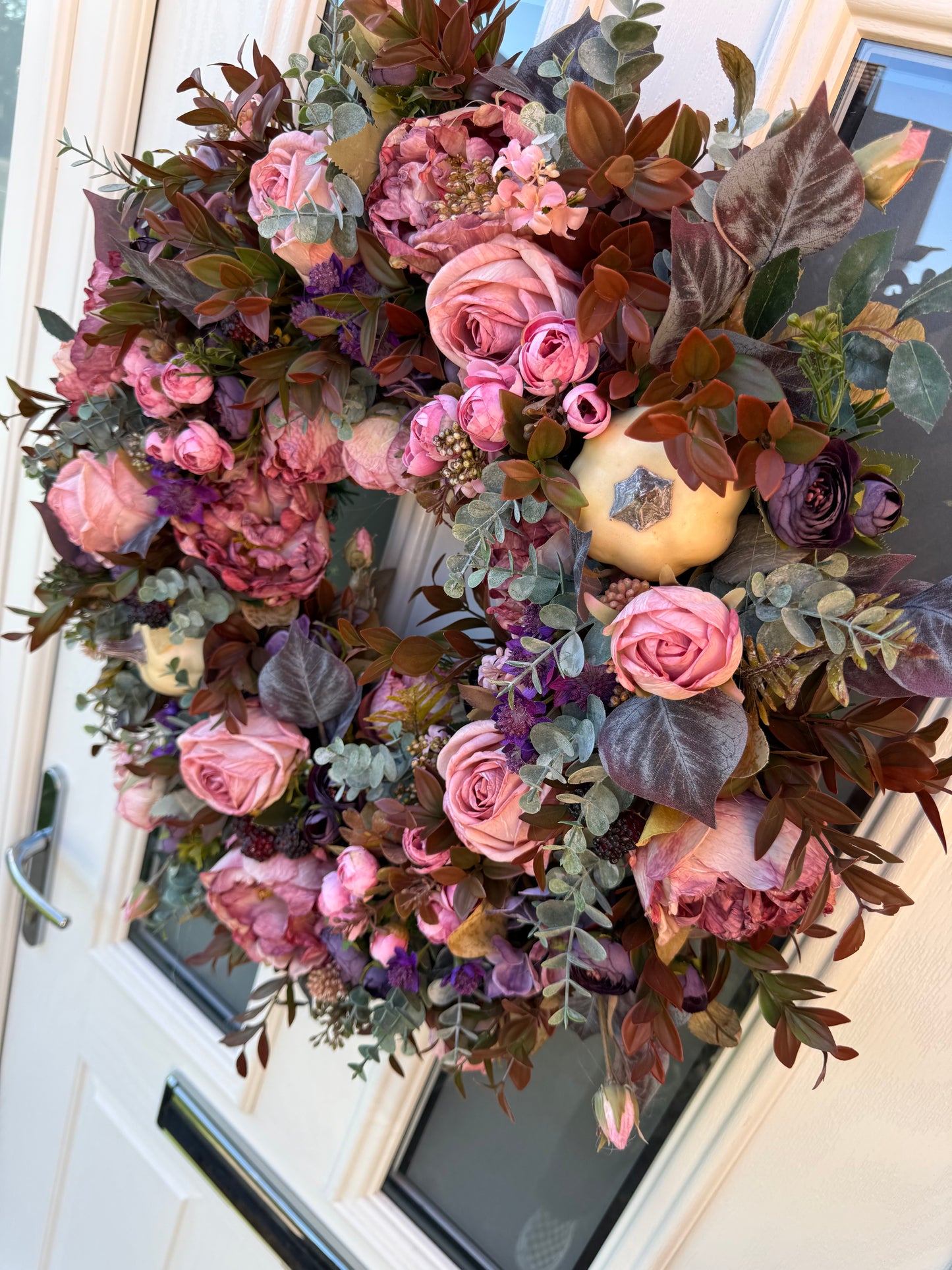 Damson pumpkin wreath