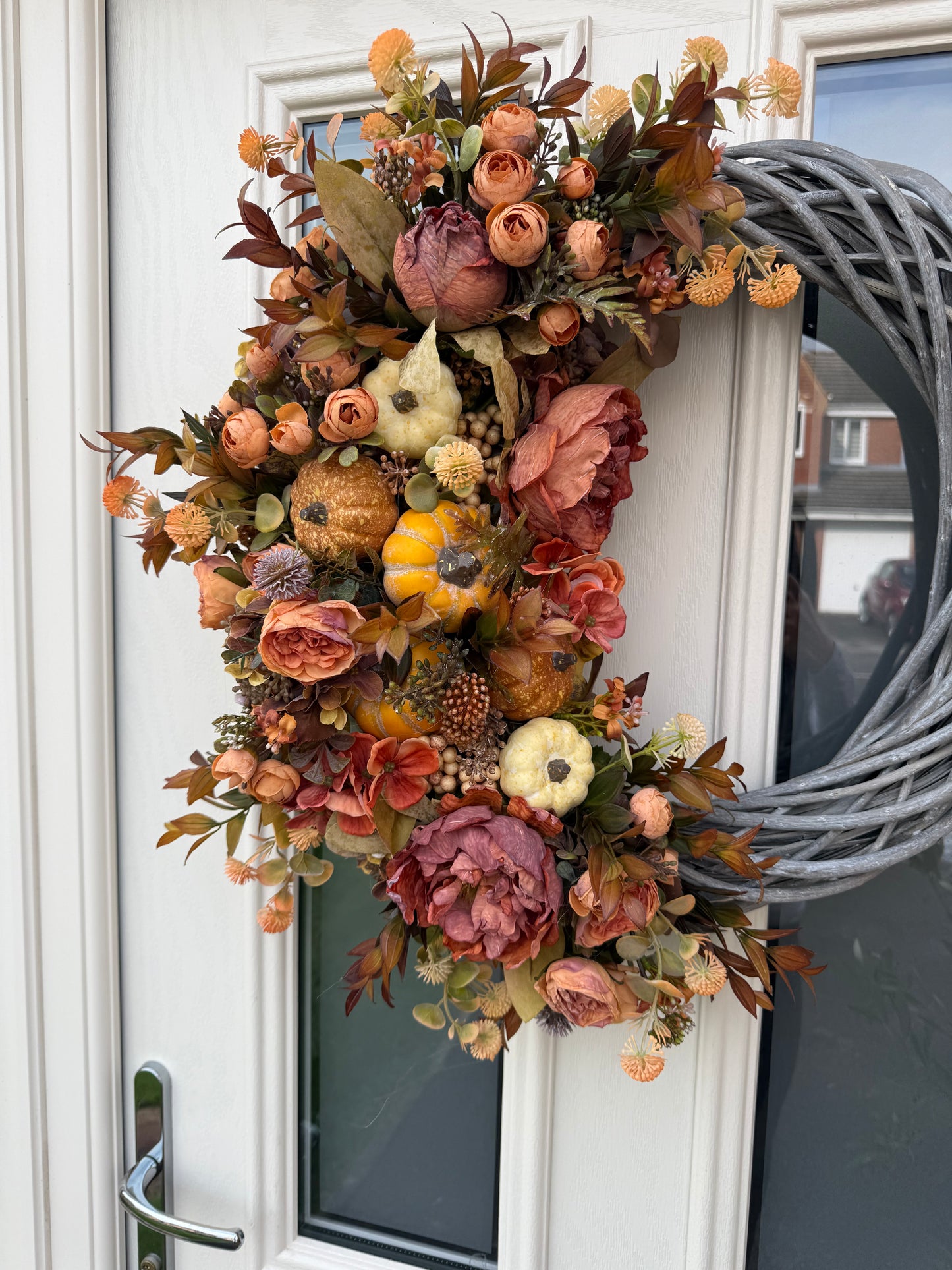 Pastel pumpkin signature wreath
