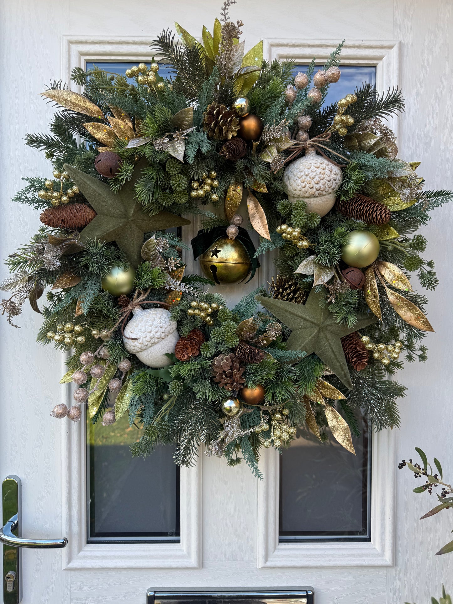 Nordic acorn Christmas wreath (made to order)