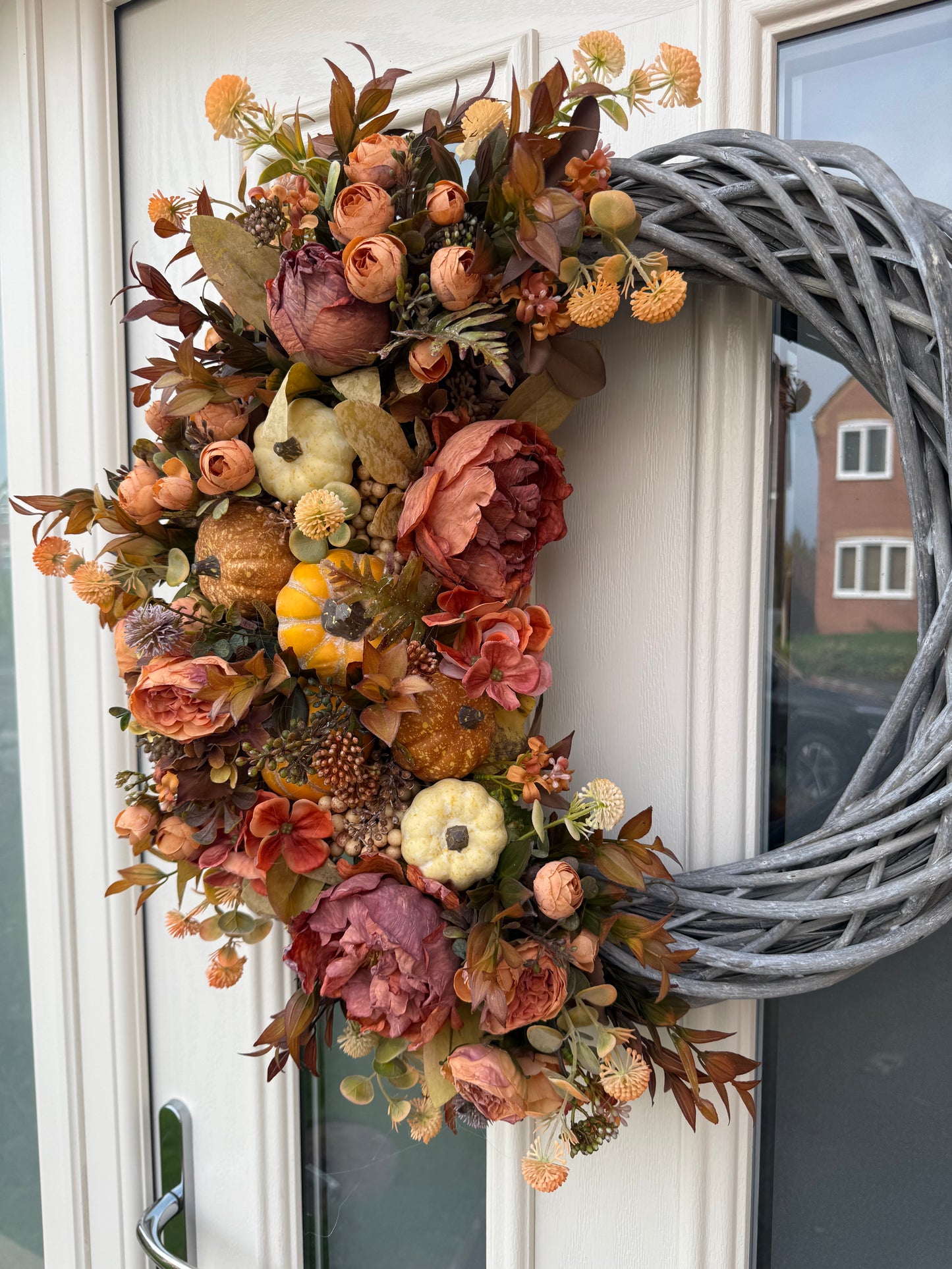 Pastel pumpkin signature wreath