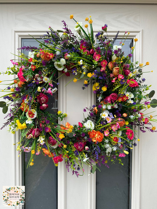 Summer meadow wreath