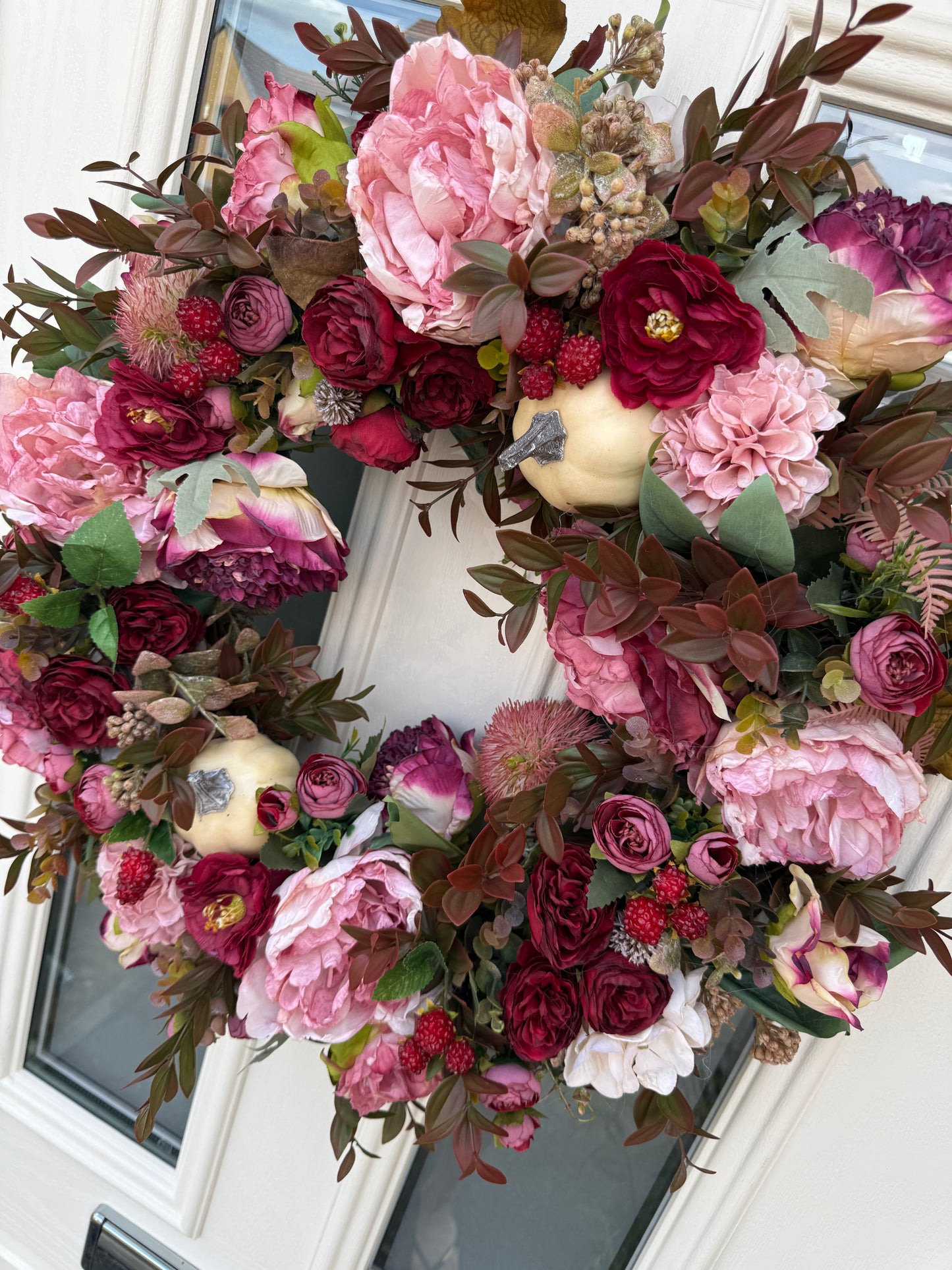 Damson autumn wreath