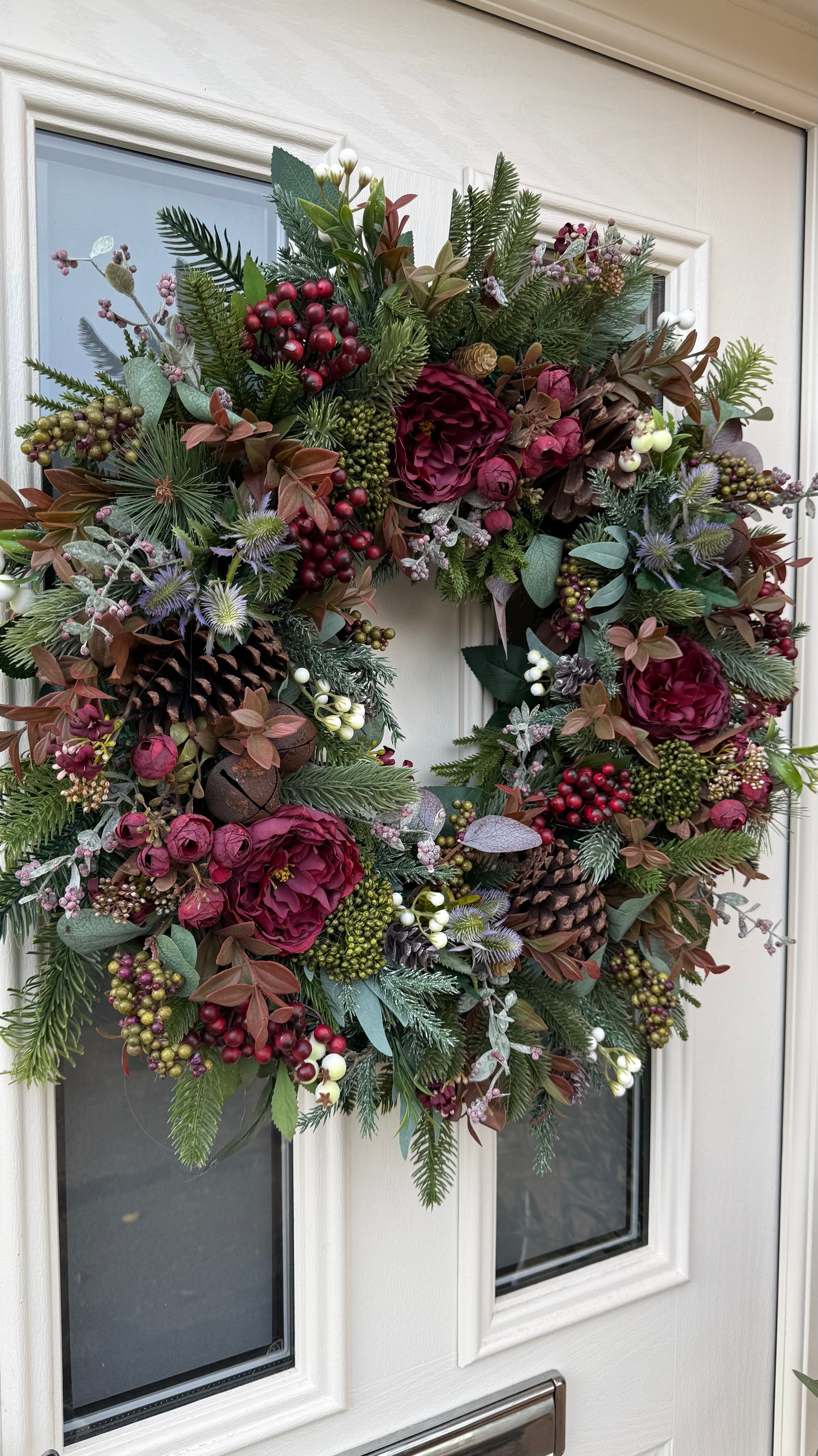 Merlot Christmas wreath