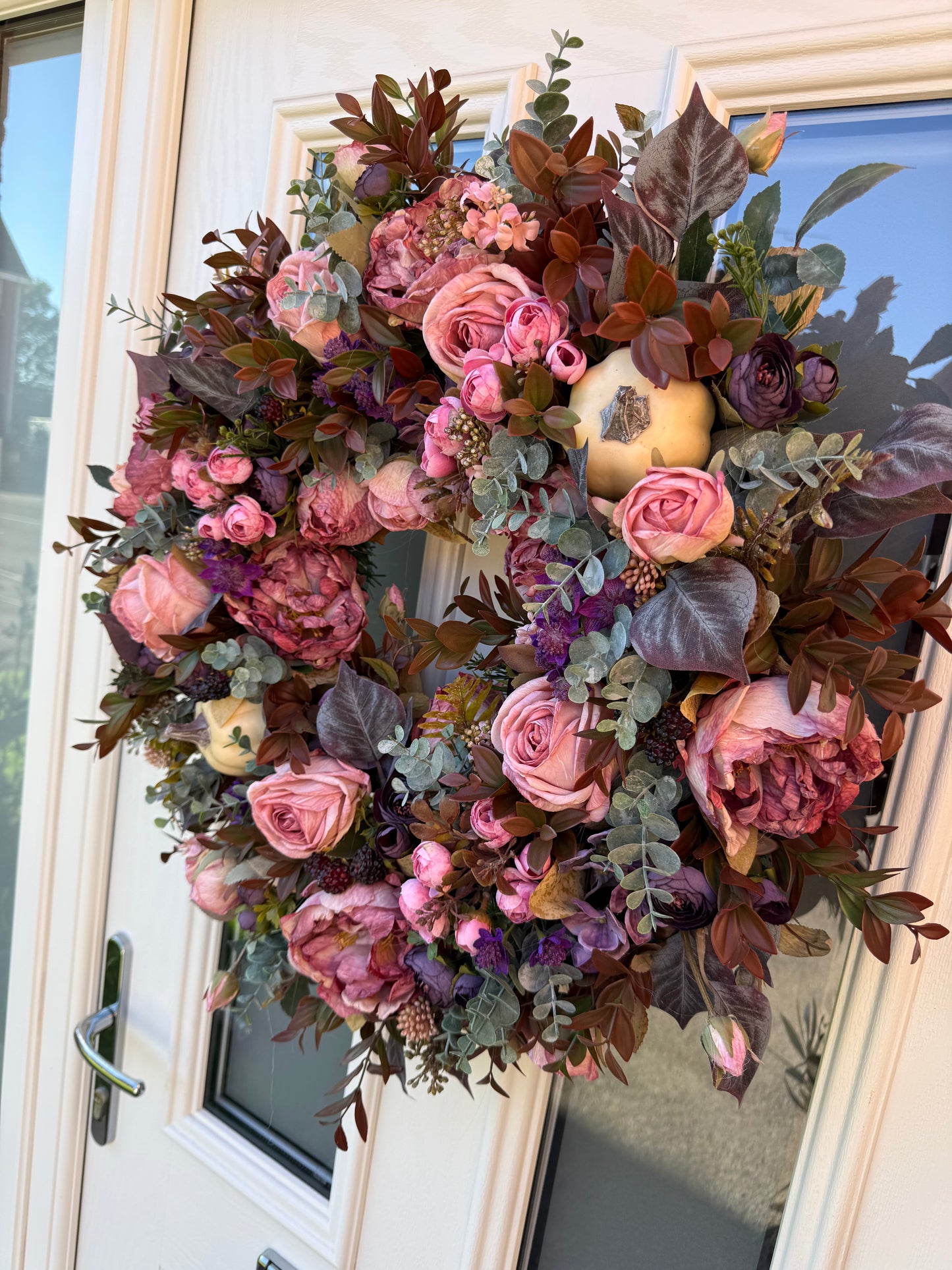 Damson pumpkin wreath