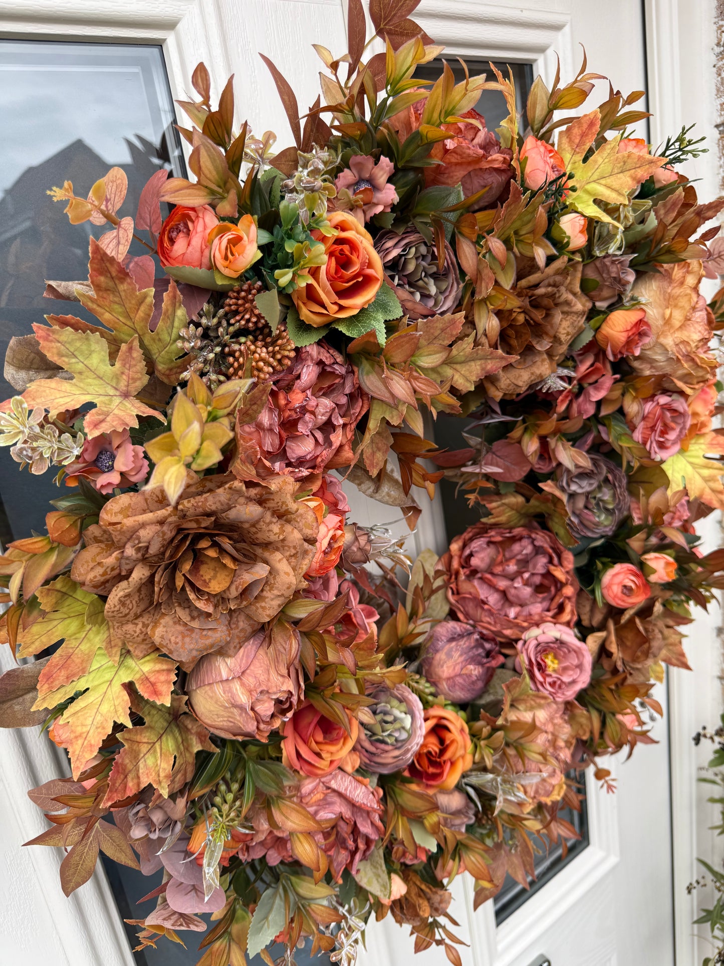 Amber autumn wreath