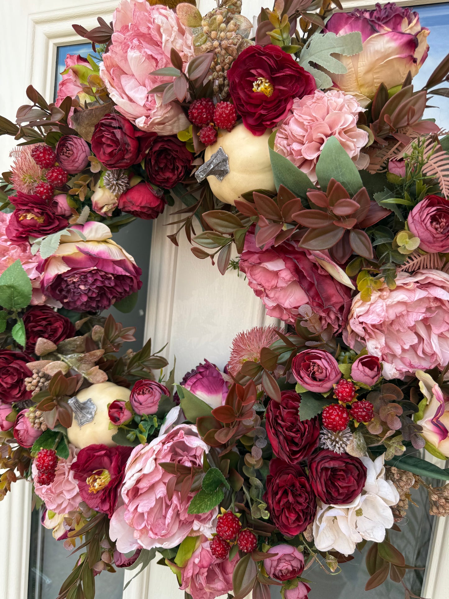 Damson autumn wreath