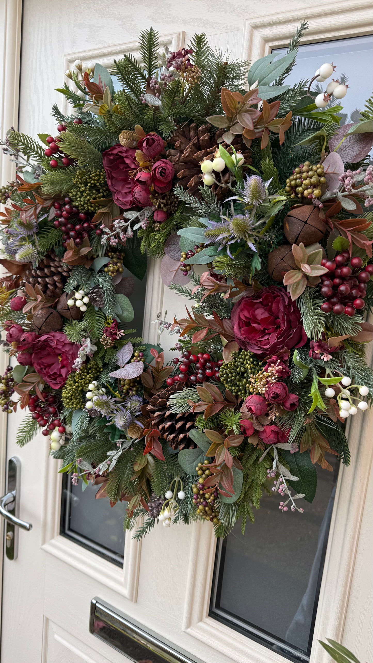Merlot Christmas wreath