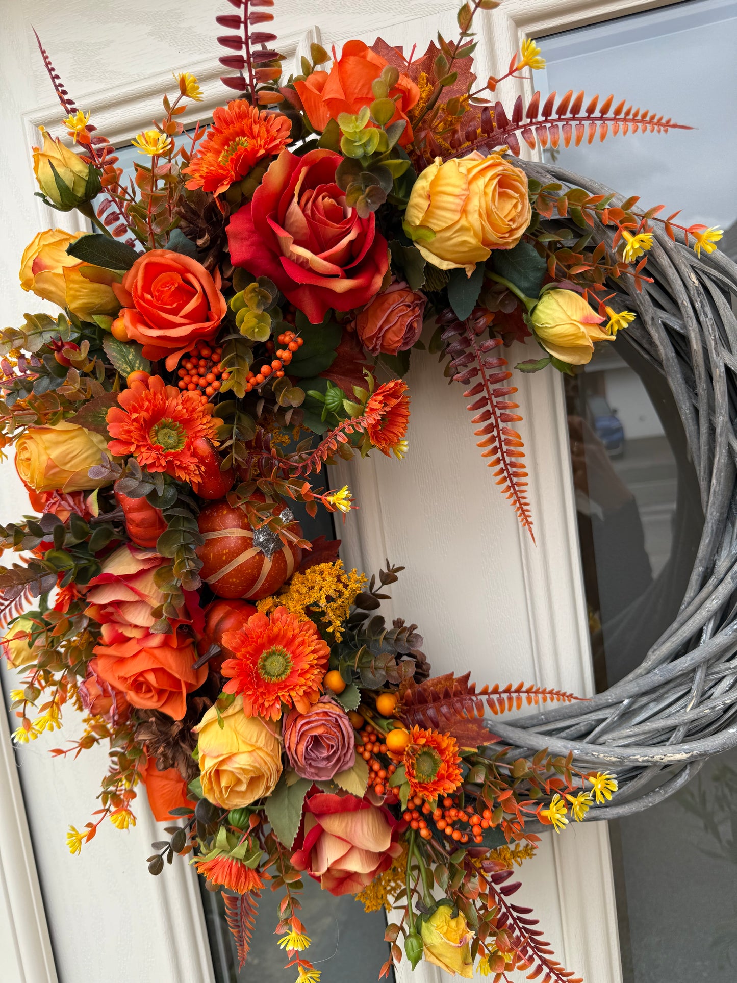 Pumpkin harvest signature wreath