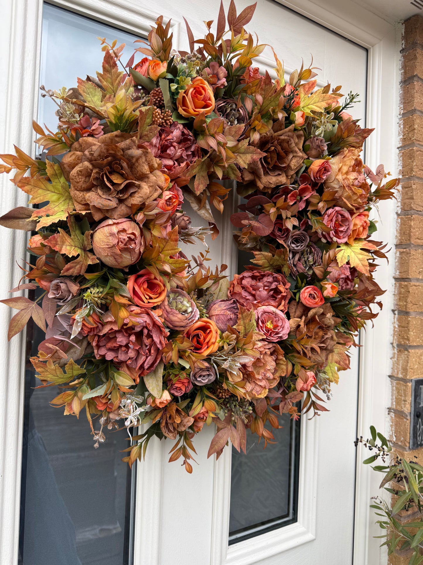 Amber autumn wreath