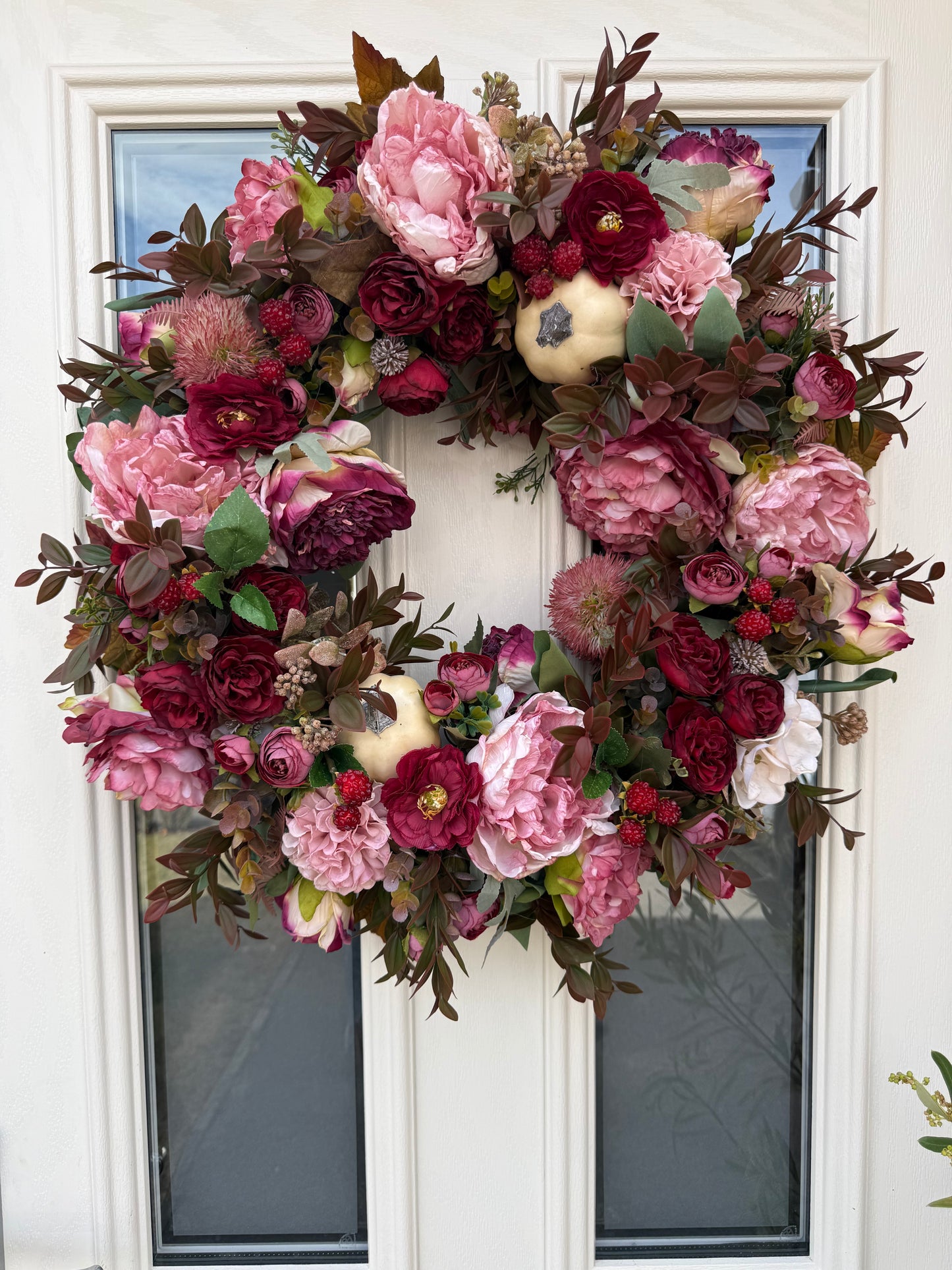 Damson autumn wreath