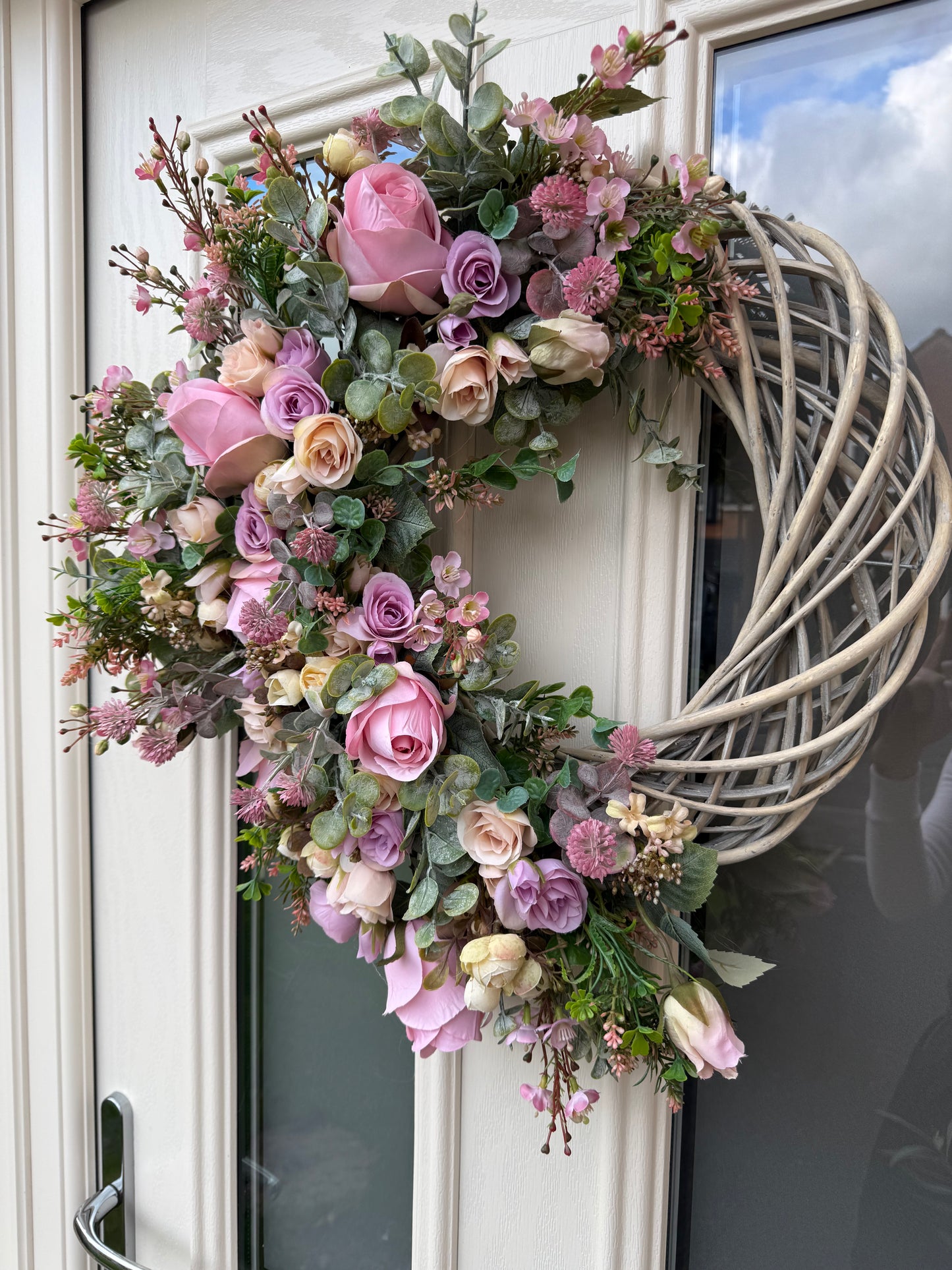 Garden rose signature wreath (made to order)