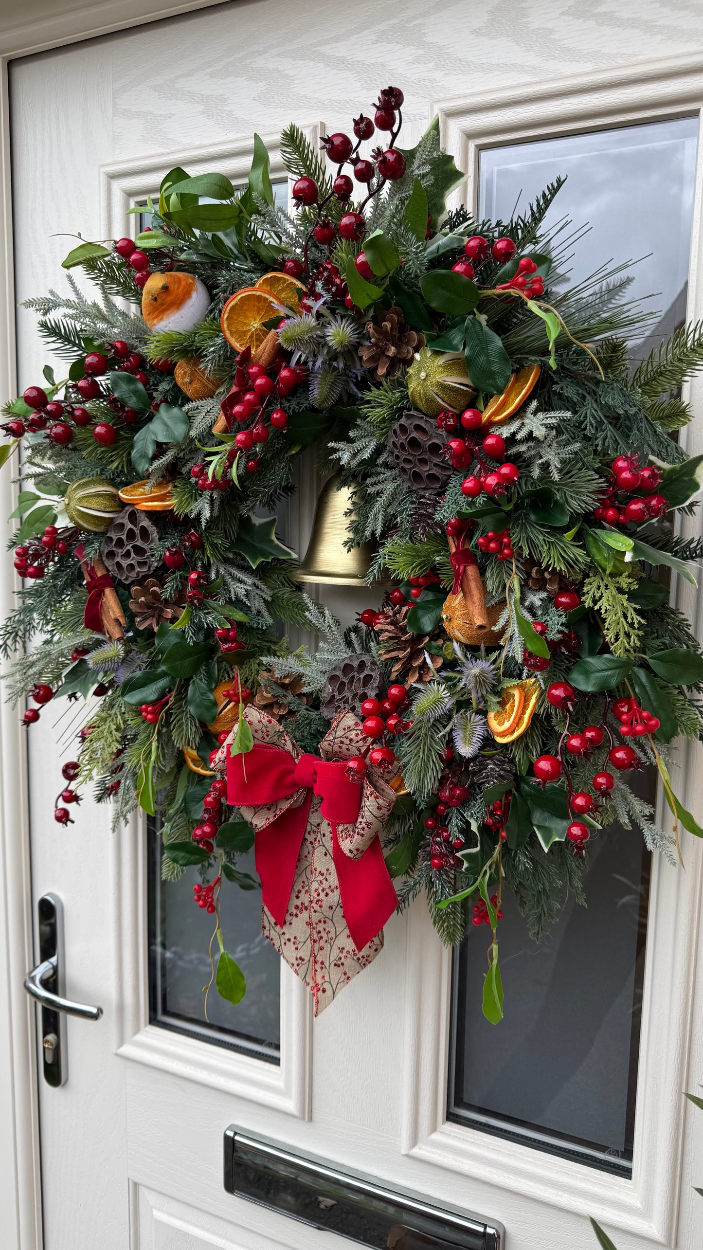 Luxury traditional Christmas wreath