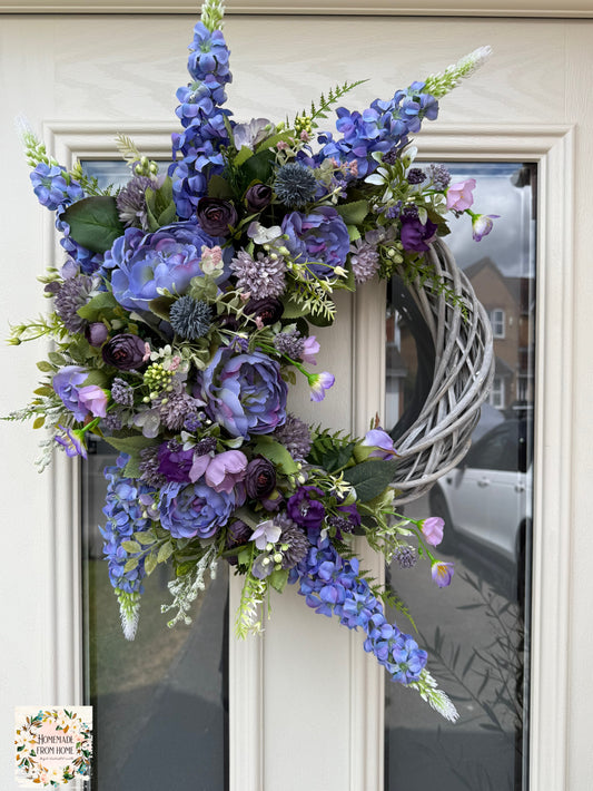 Purple signature wreath
