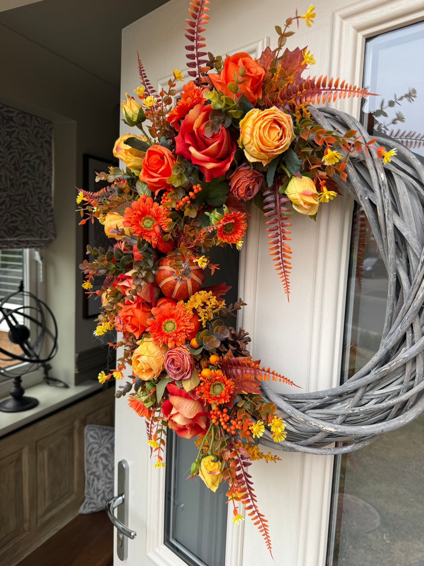 Pumpkin harvest signature wreath