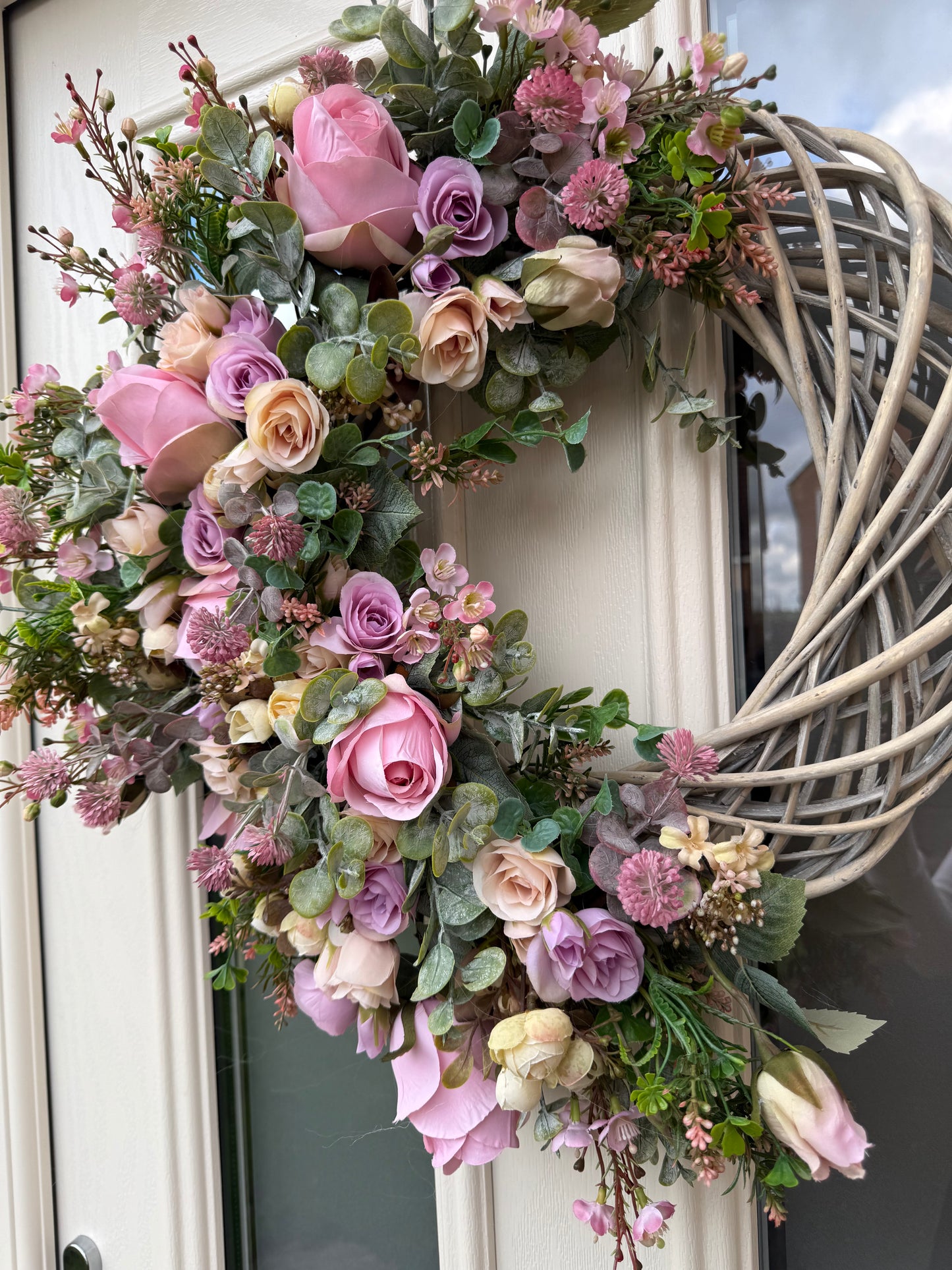 Garden rose signature wreath (made to order)