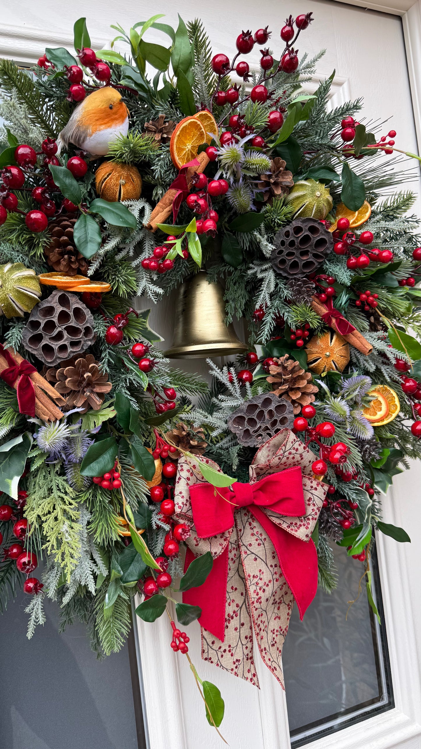 Luxury traditional Christmas wreath