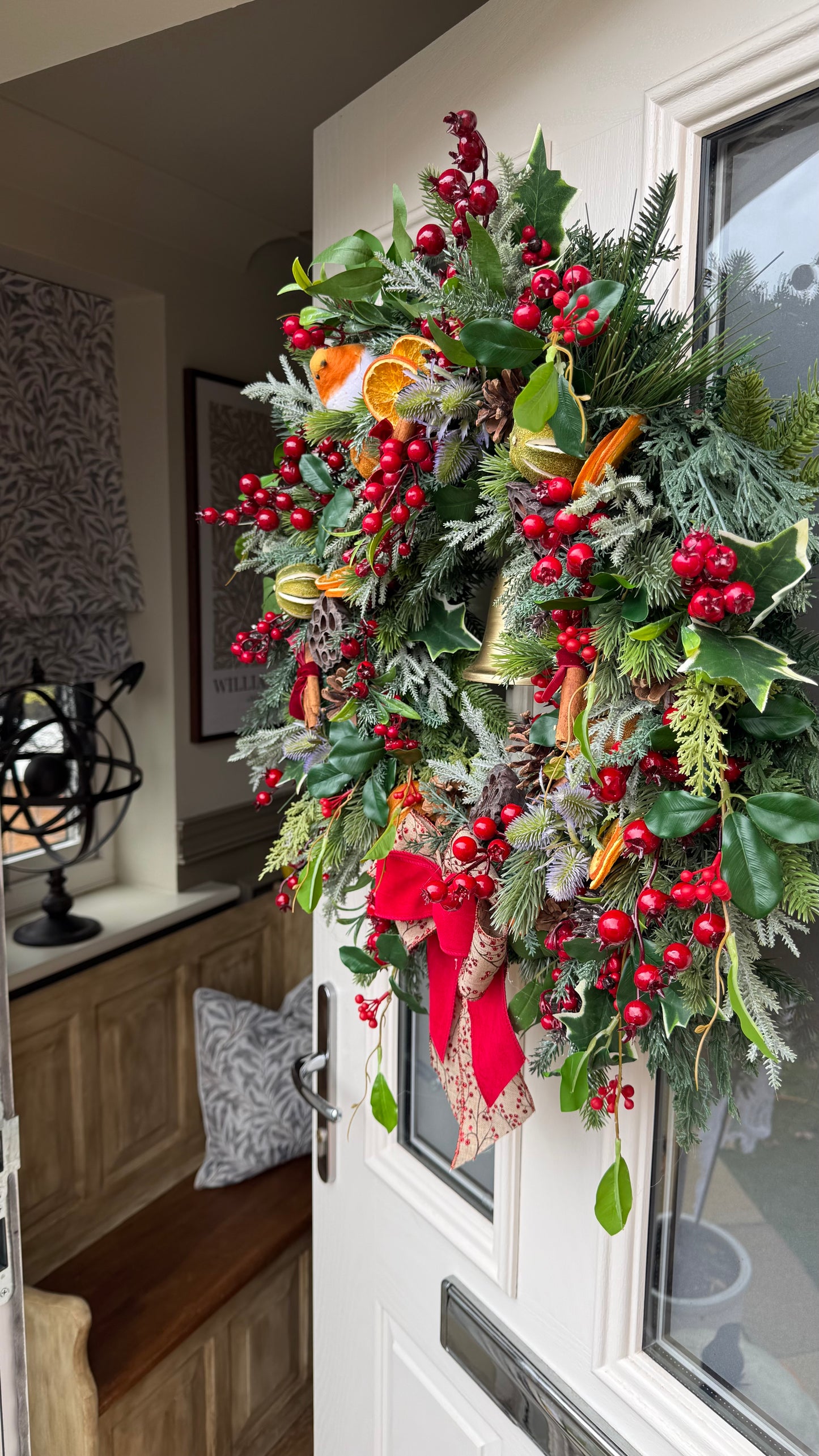 Luxury traditional Christmas wreath