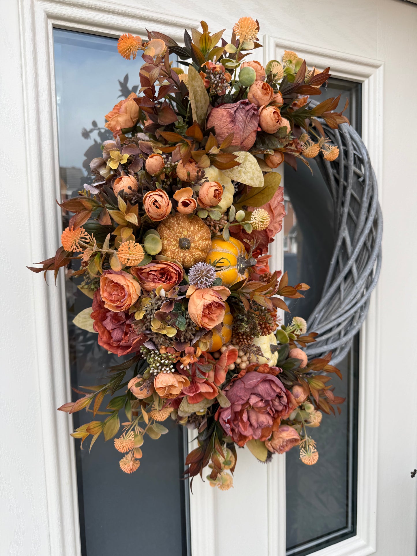 Pastel pumpkin signature wreath