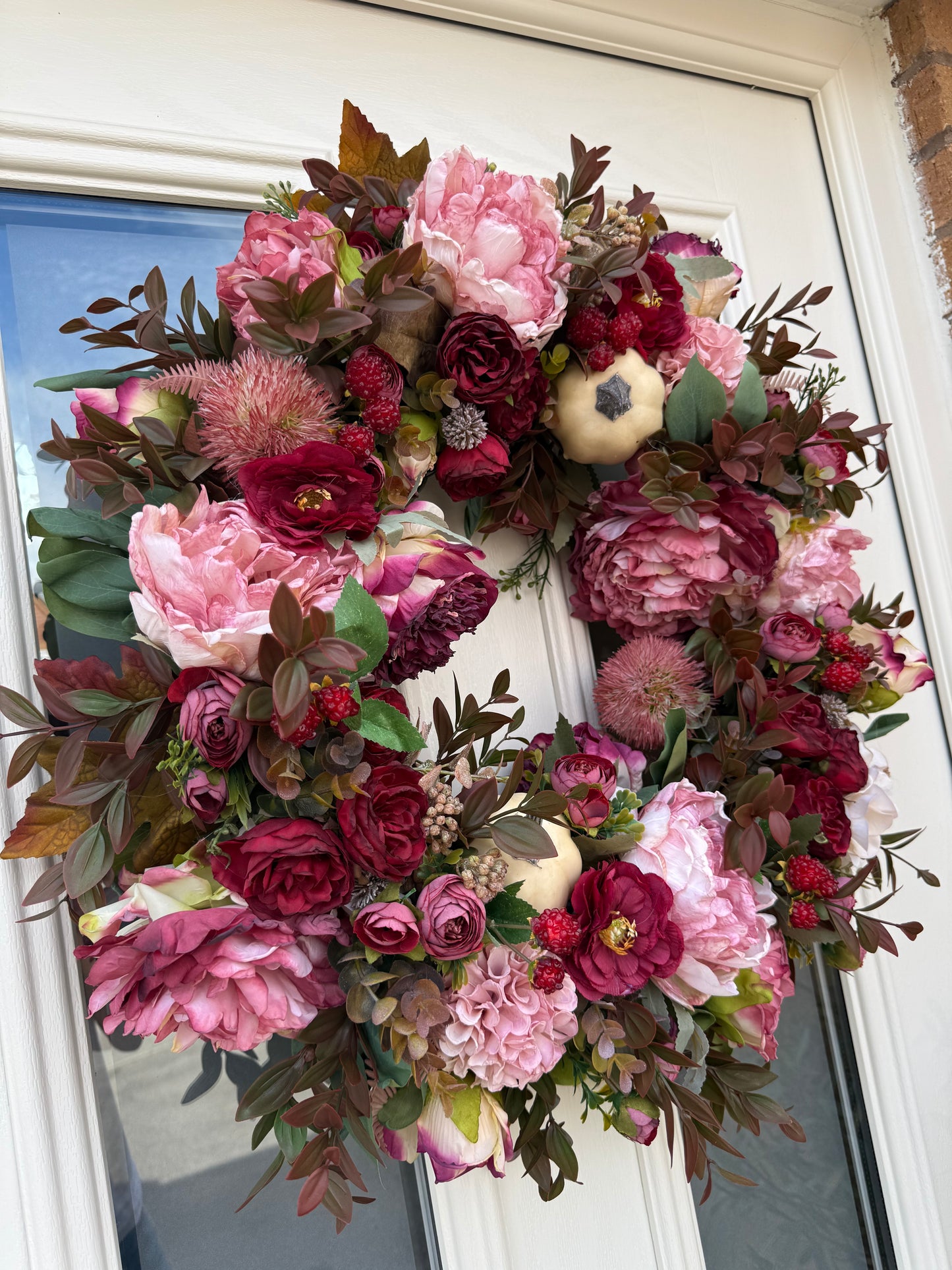 Damson autumn wreath
