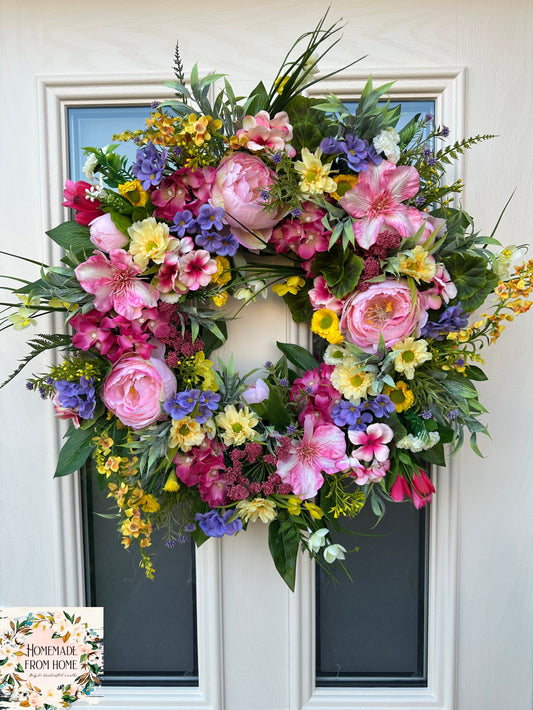Made to order Summer melody wreath