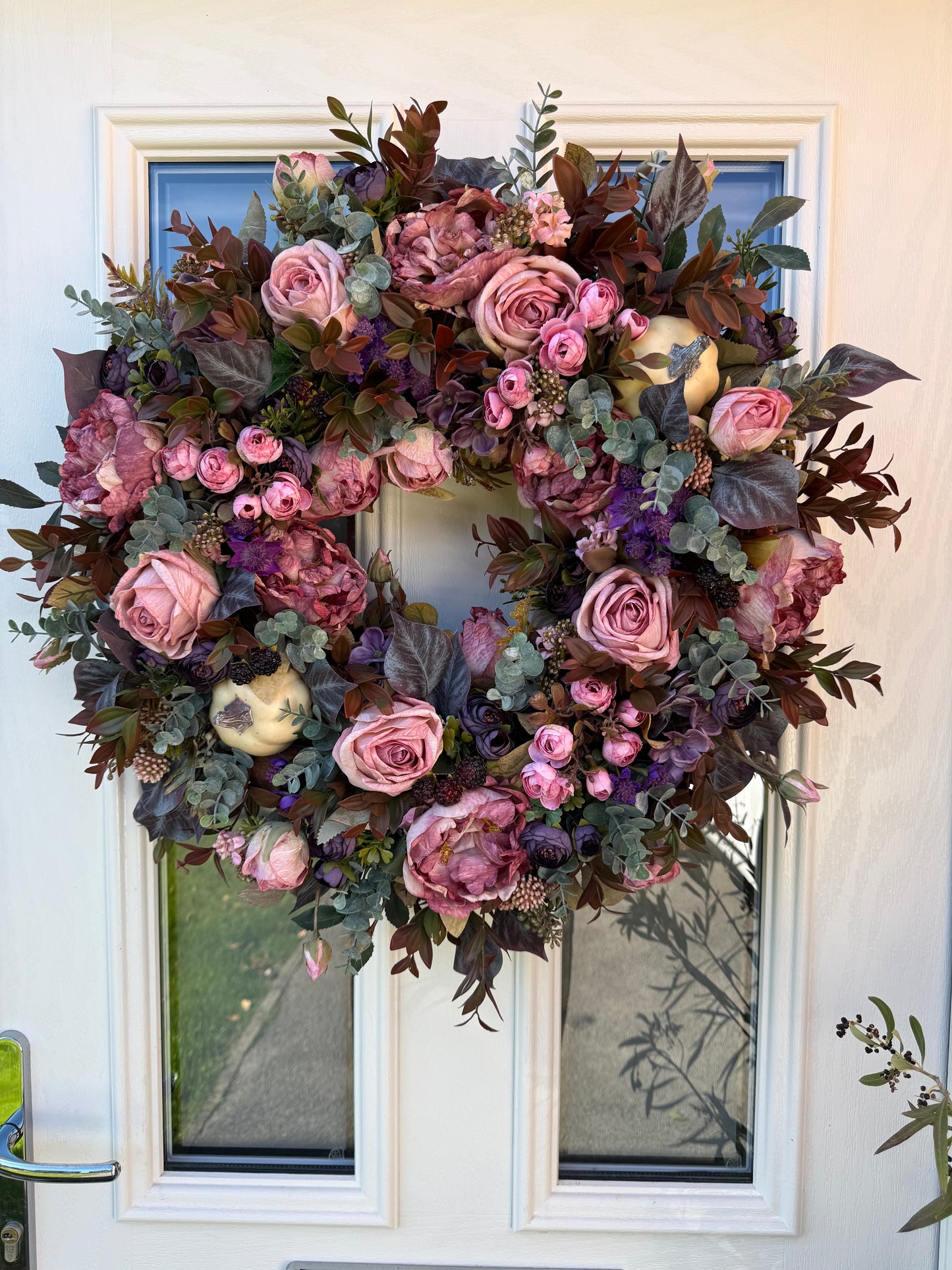 Damson pumpkin wreath