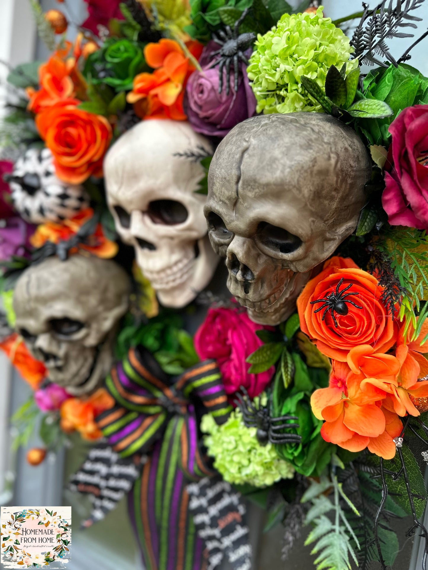 Bone heads wreath