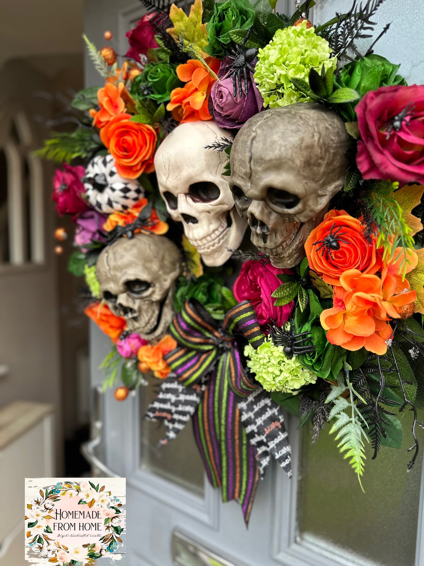 Bone heads wreath