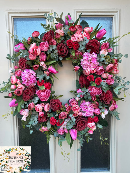 Amora valentines inspired wreath