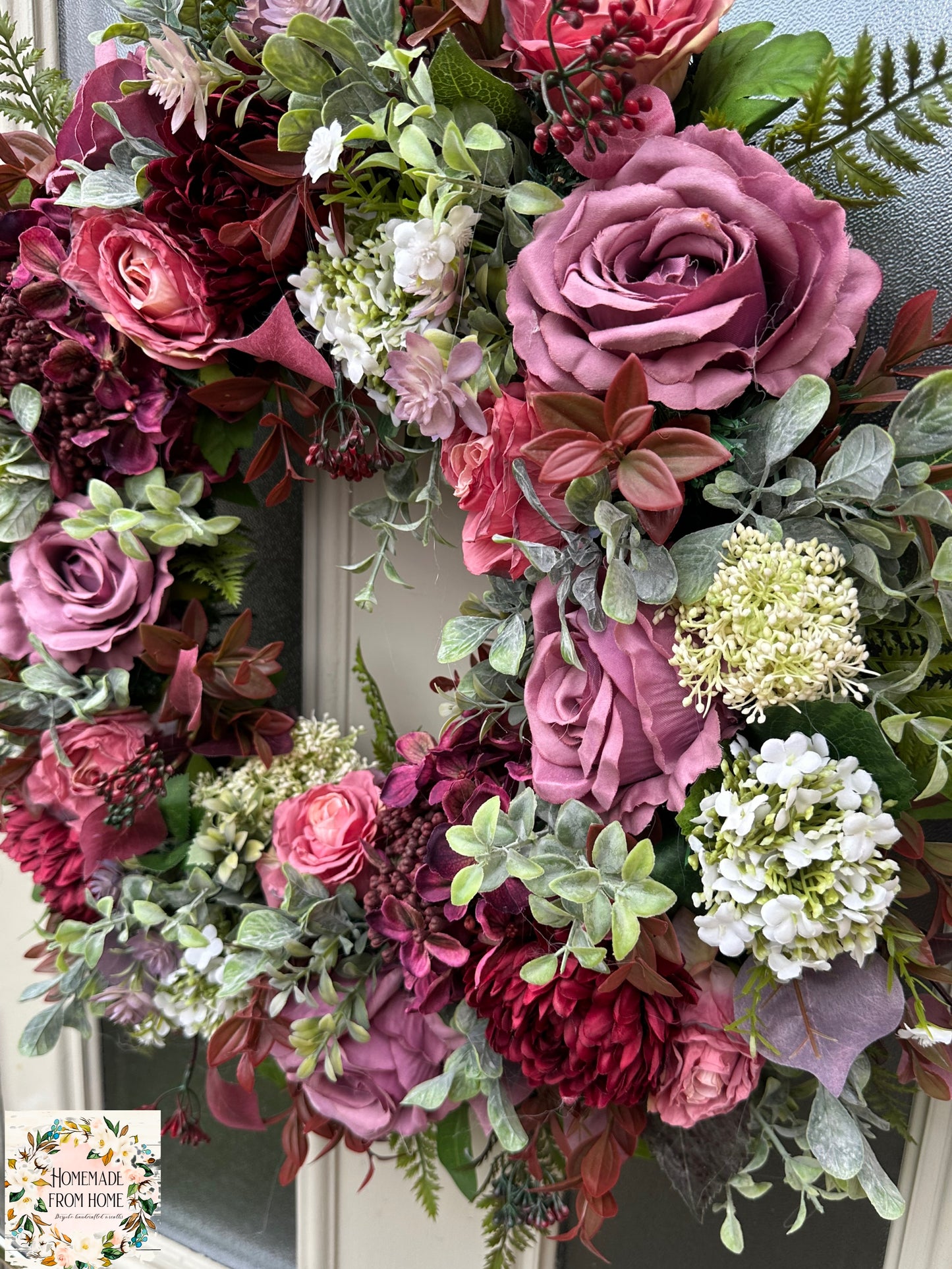 Mulberry wine wreath