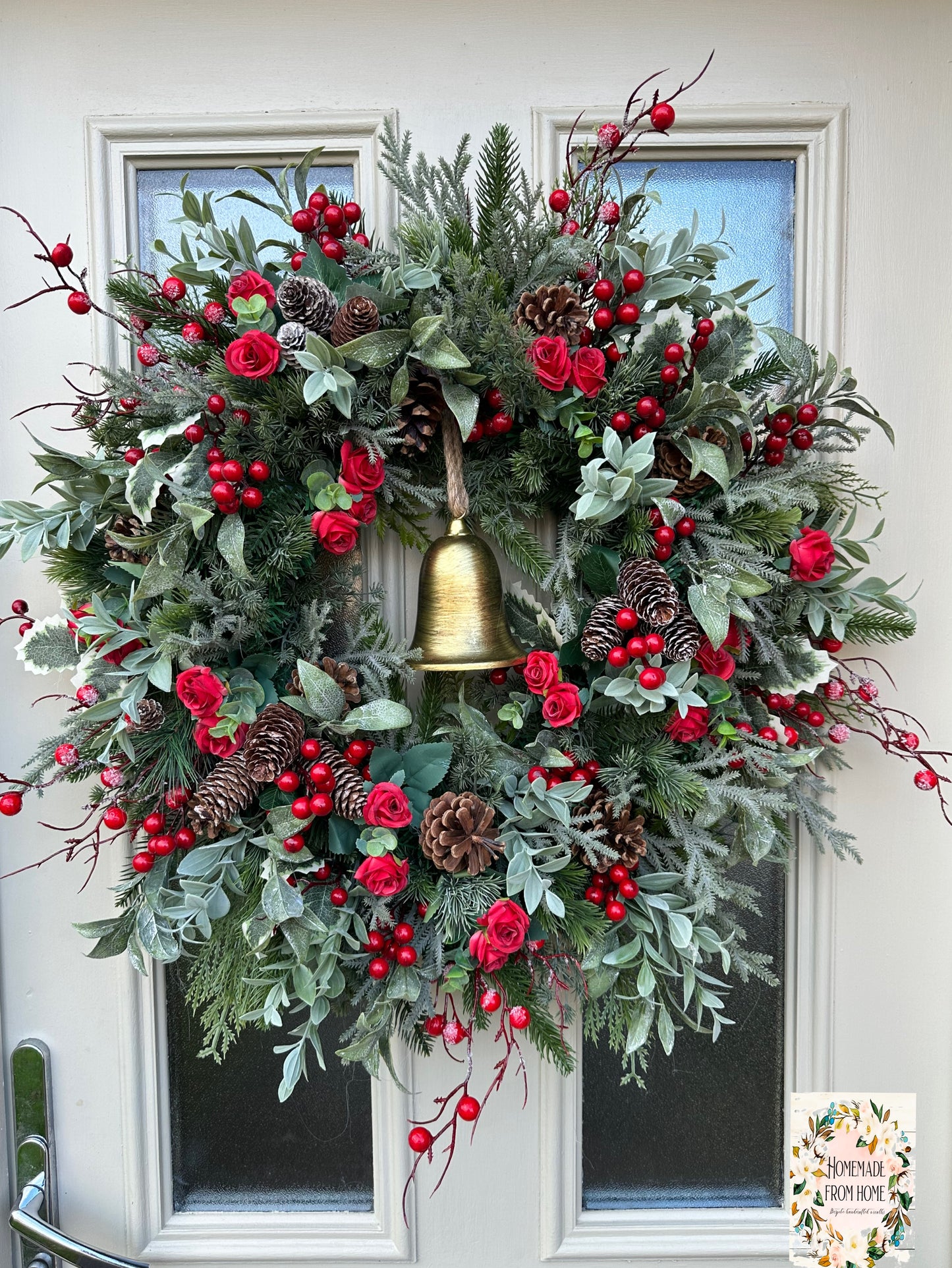 Red berry bell wreath