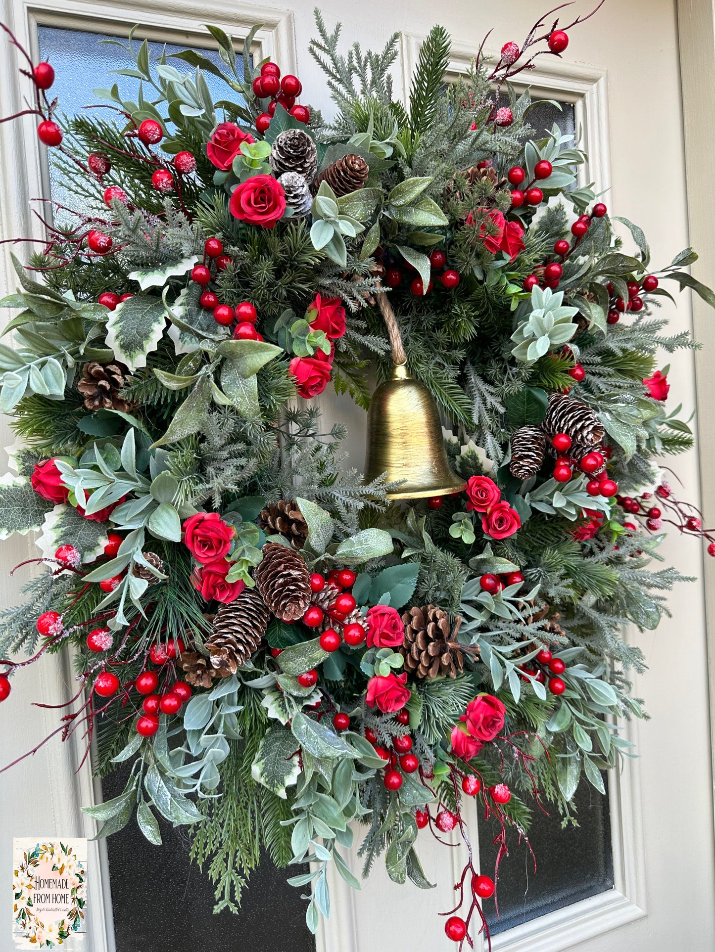 Red berry bell wreath