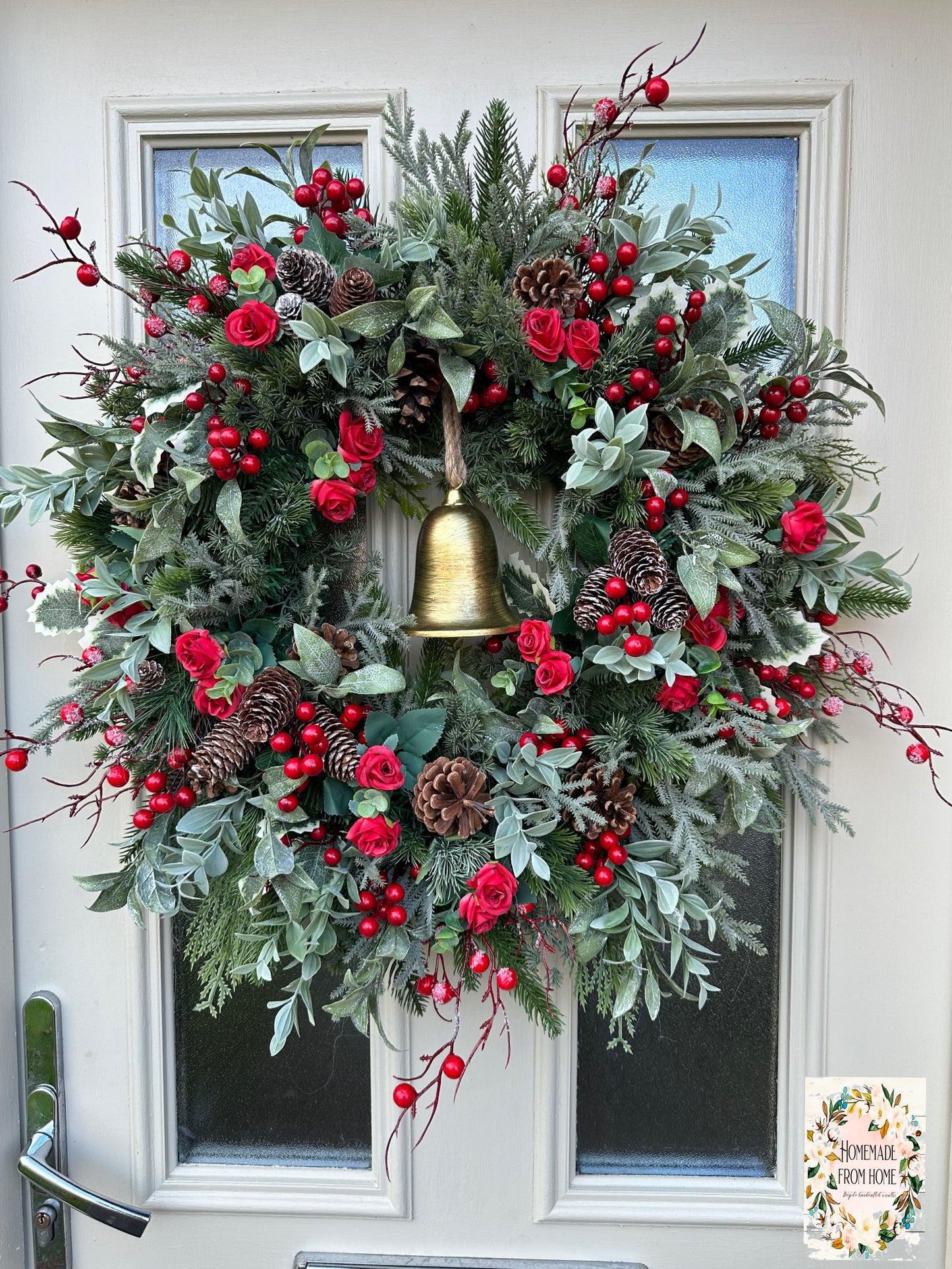 Red berry bell wreath