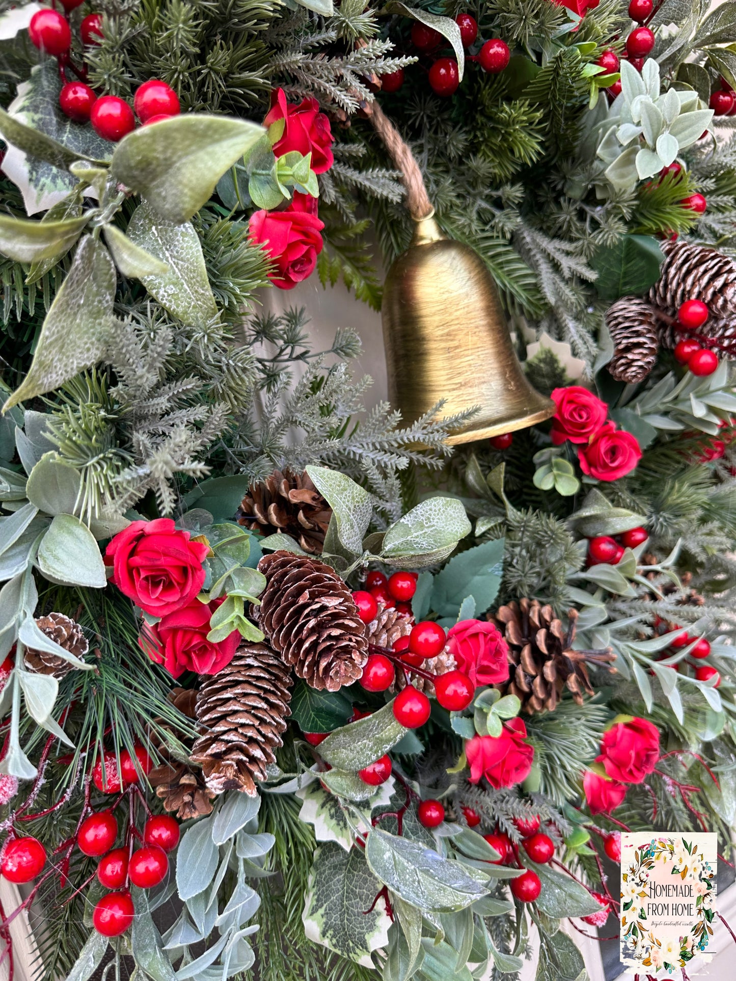Red berry bell wreath
