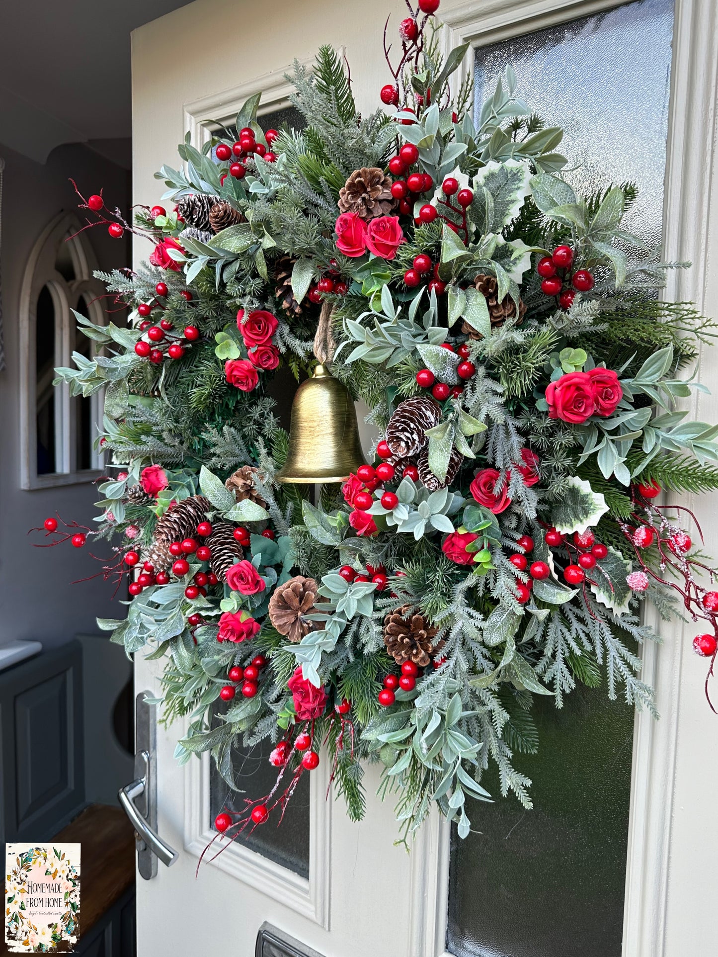 Red berry bell wreath