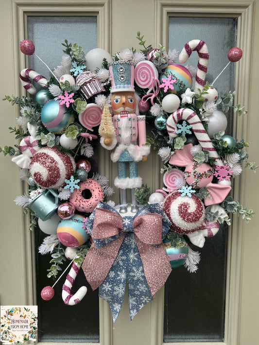 Bubblegum nutcracker wreath