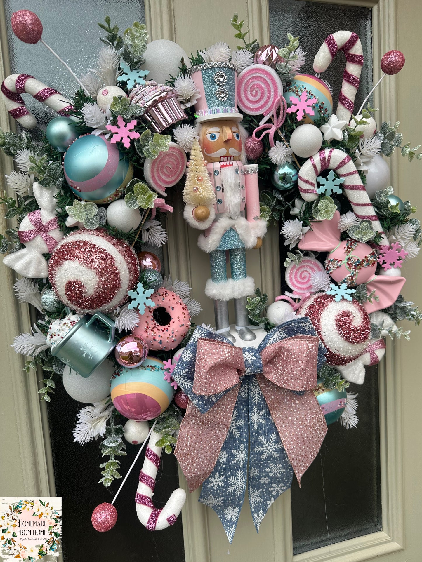 Bubblegum nutcracker wreath