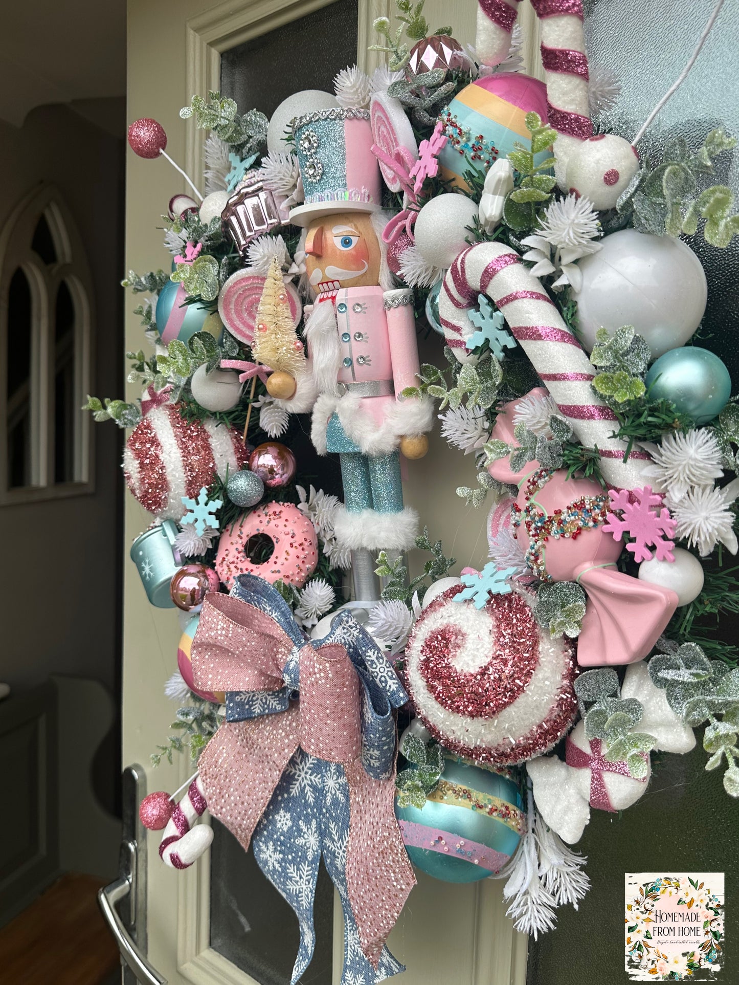 Bubblegum nutcracker wreath