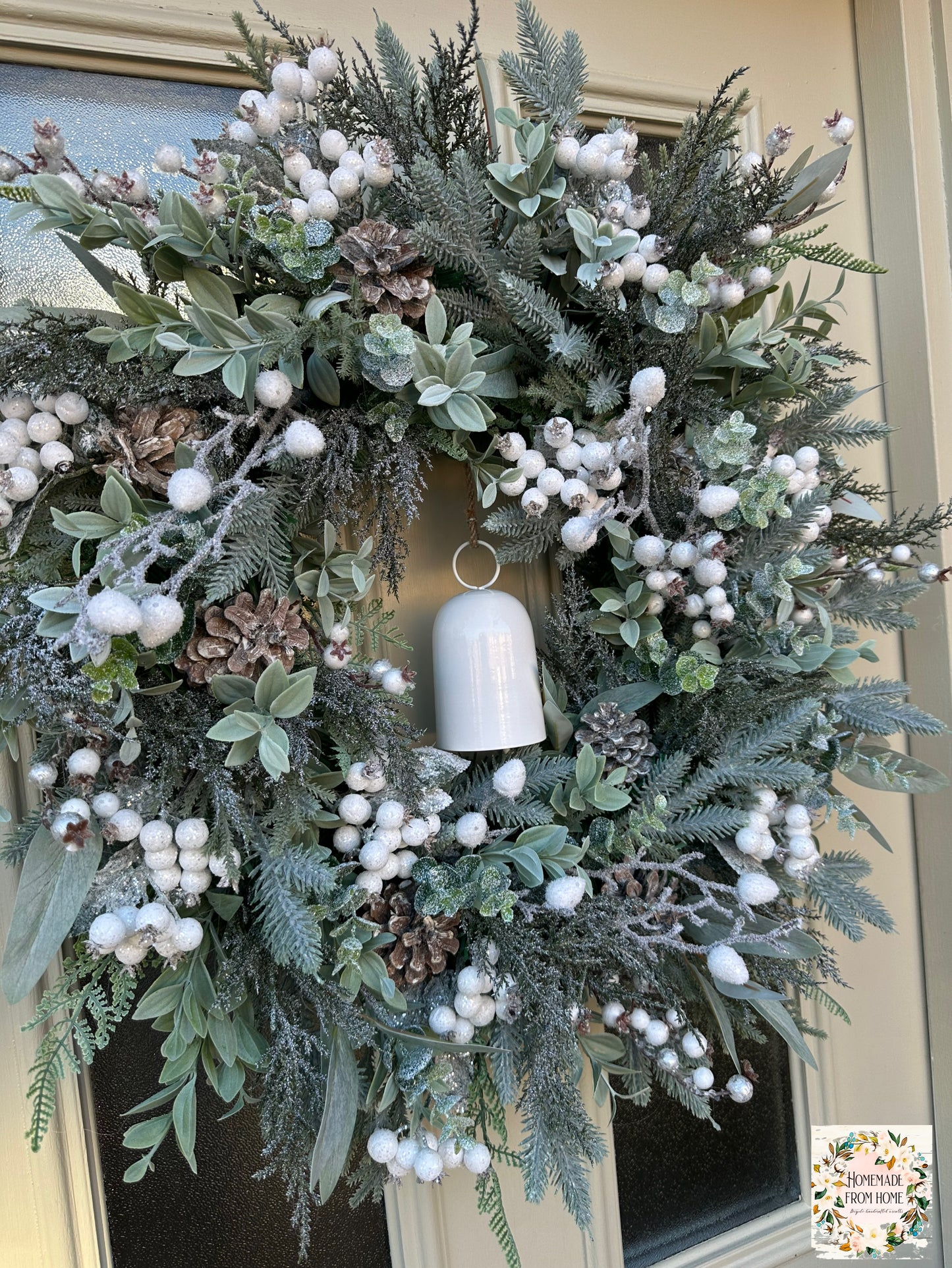 Snowberry bell wreath