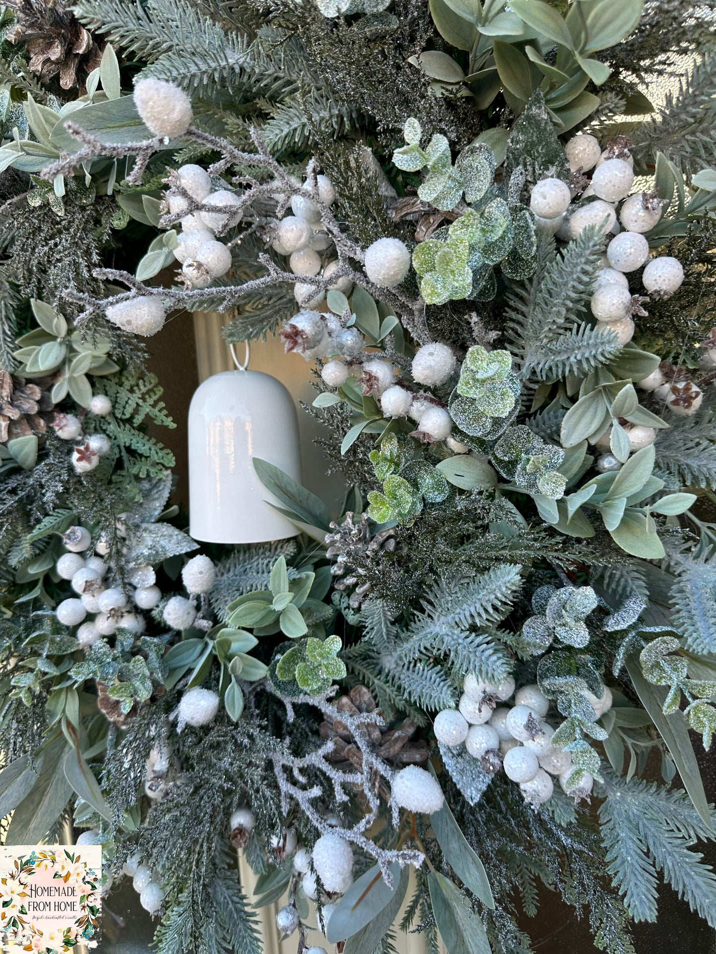 Snowberry bell wreath