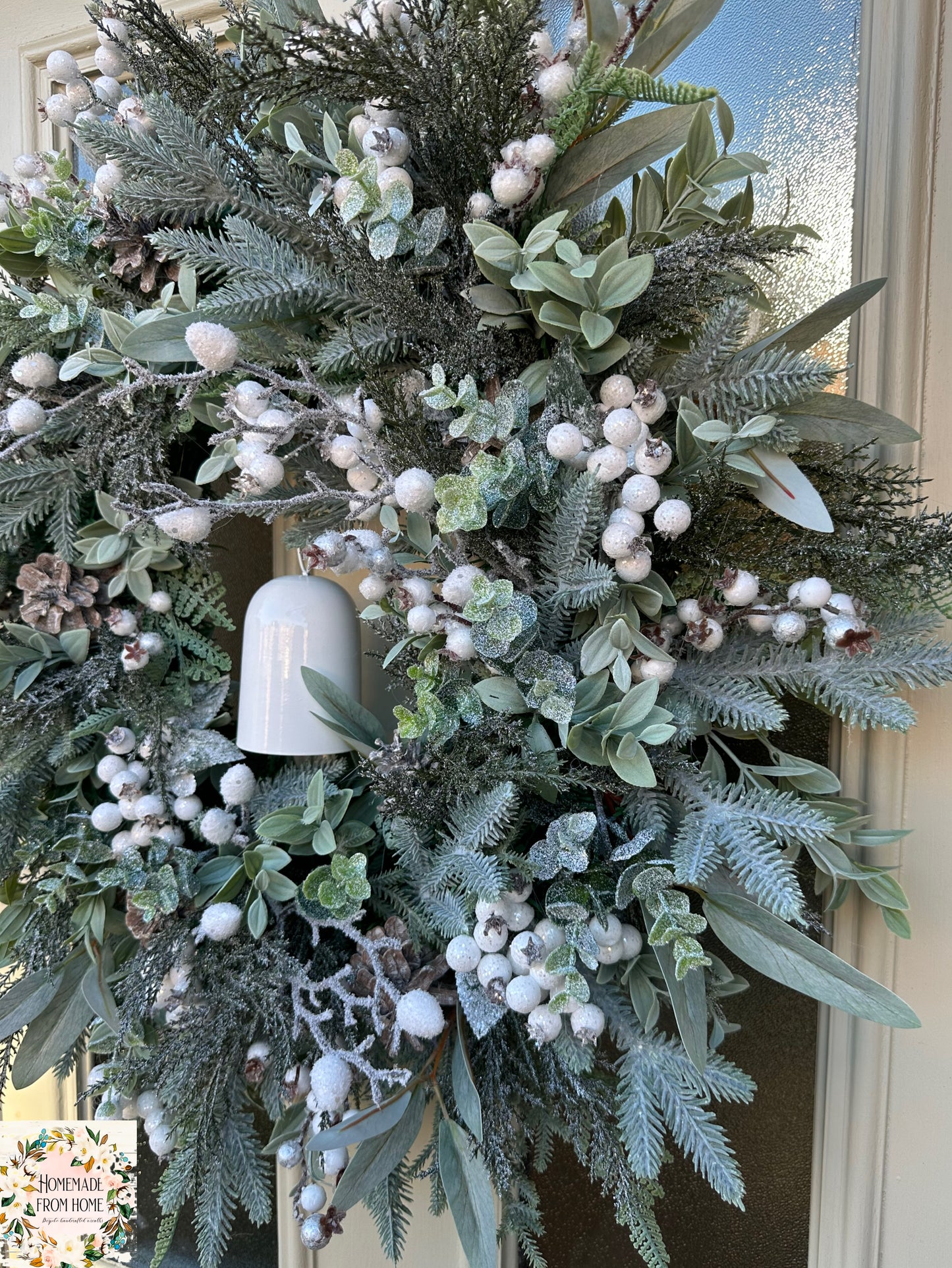 Snowberry bell wreath