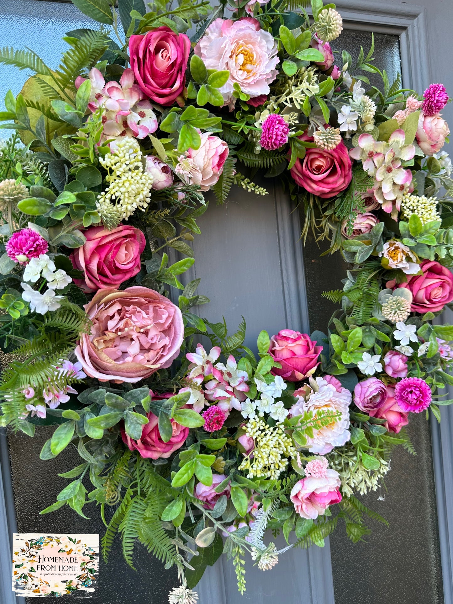 Raspberry Ripple wreath