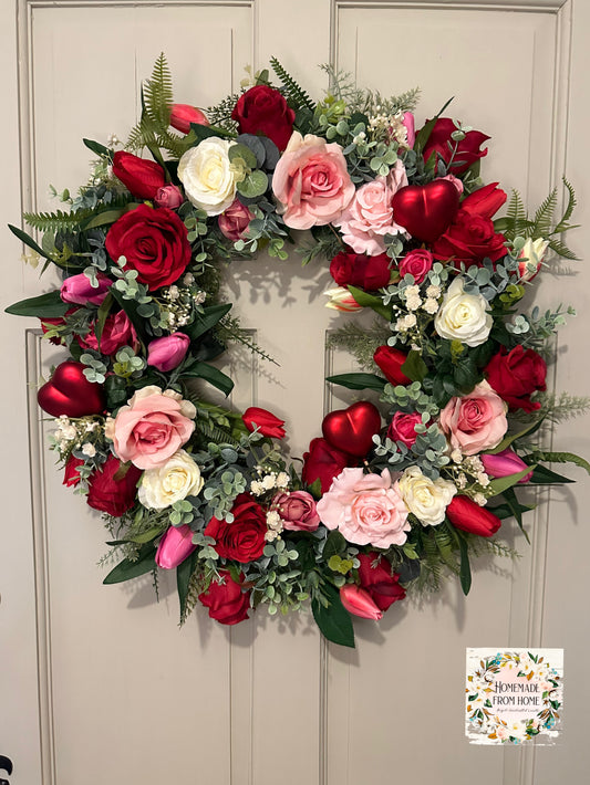 The ultimate valentines wreath
